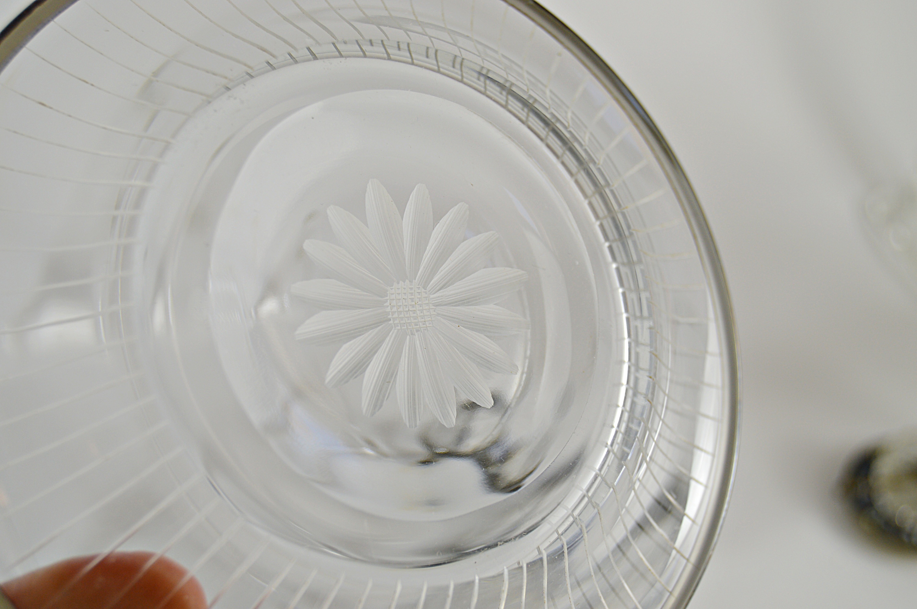 Antique Crystal Cups with Pairpoint Bases, Silver-Accented Dishes