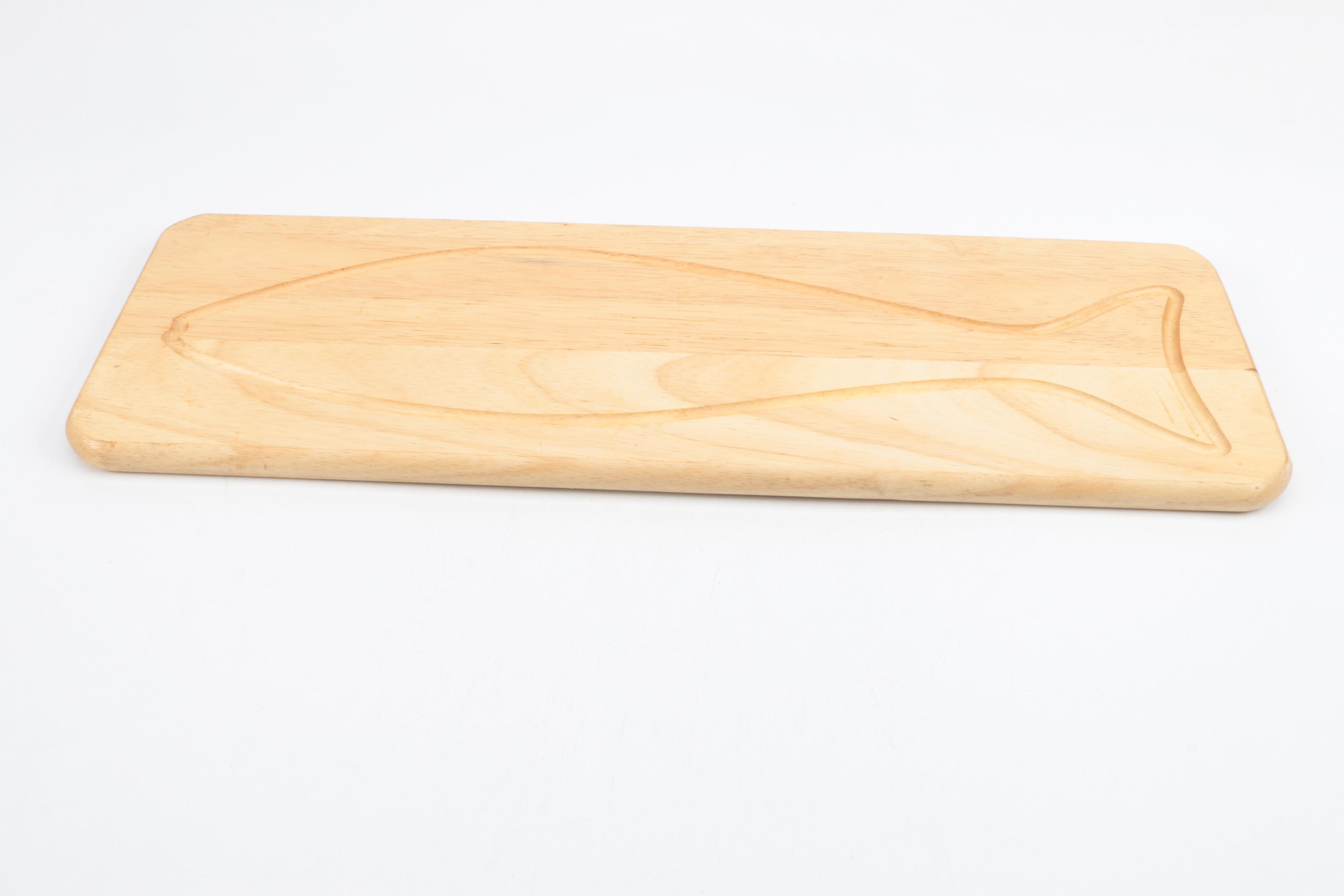 Wooden Fish Board and Serving Tray