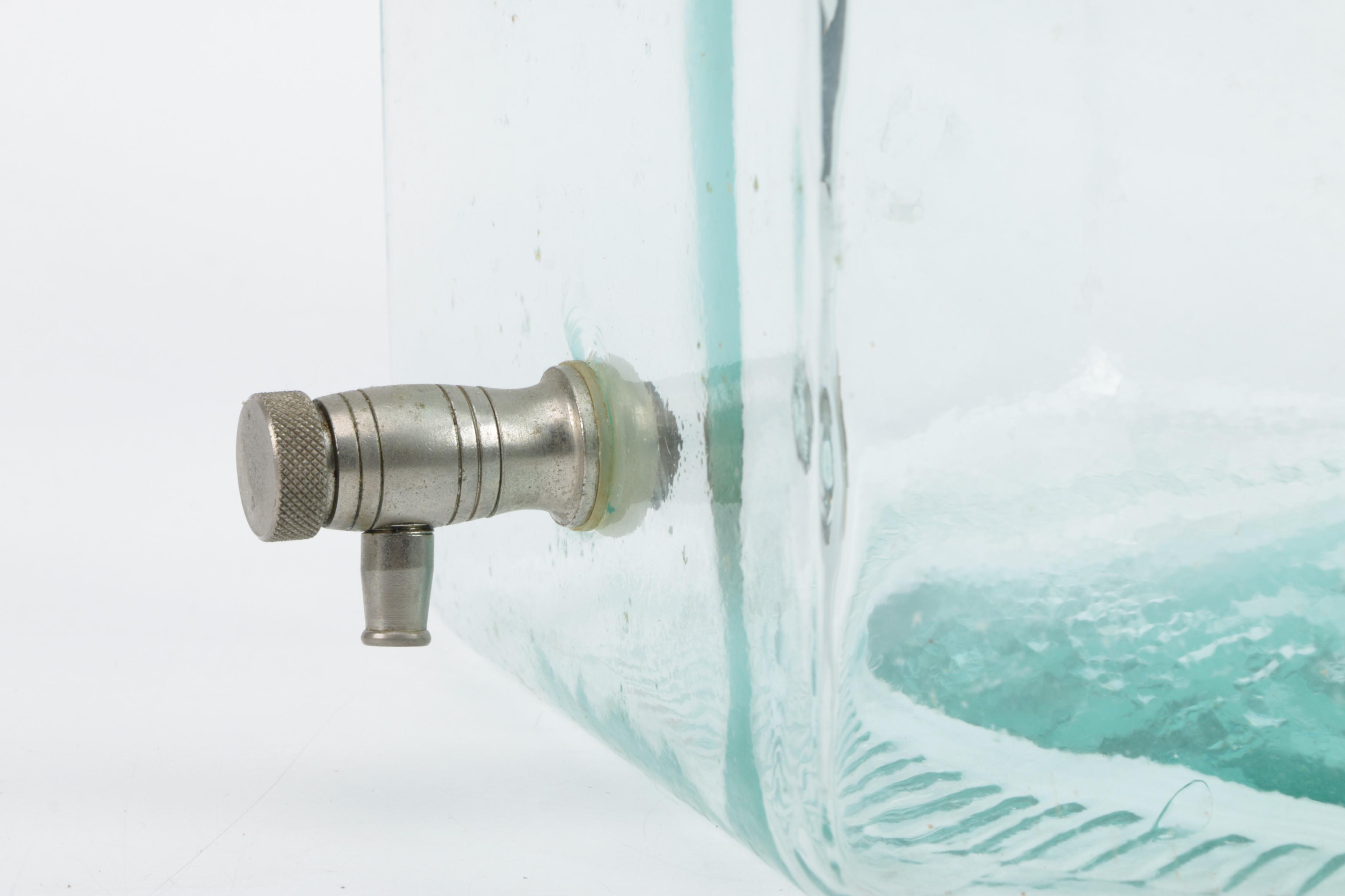 Hexagonal Glass Beverage Dispenser