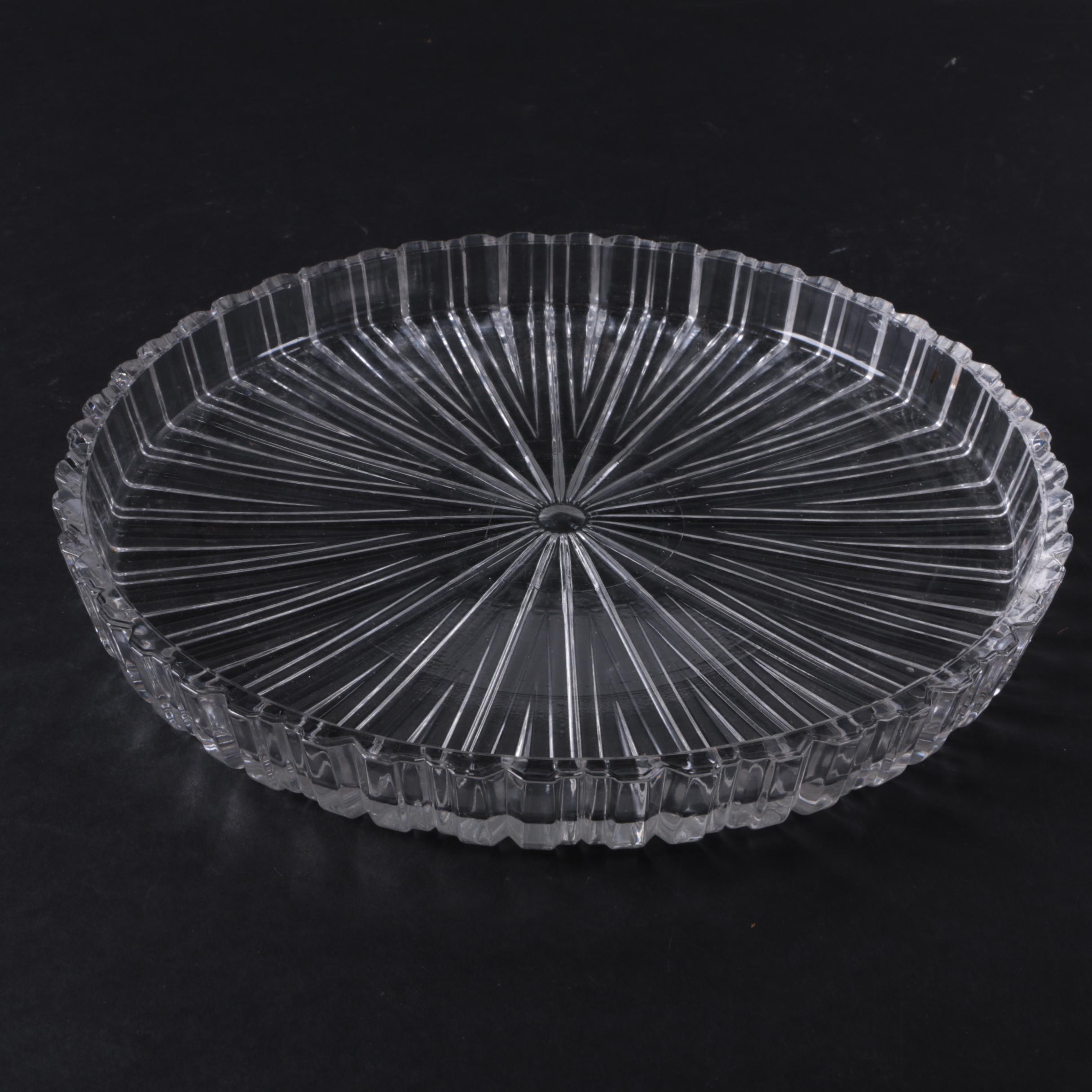 Vintage Glass Juicer and Serving Tray
