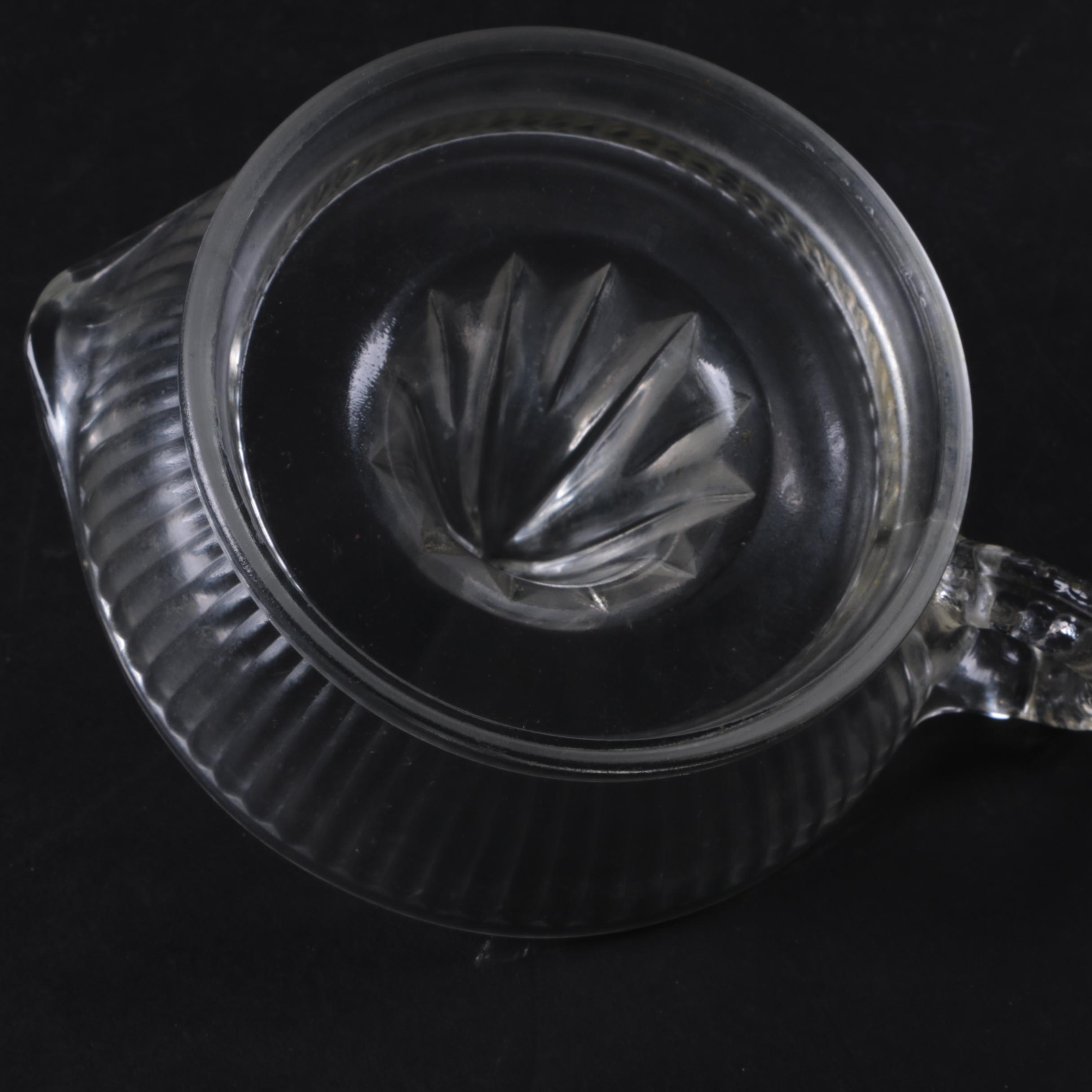 Vintage Glass Juicer and Serving Tray