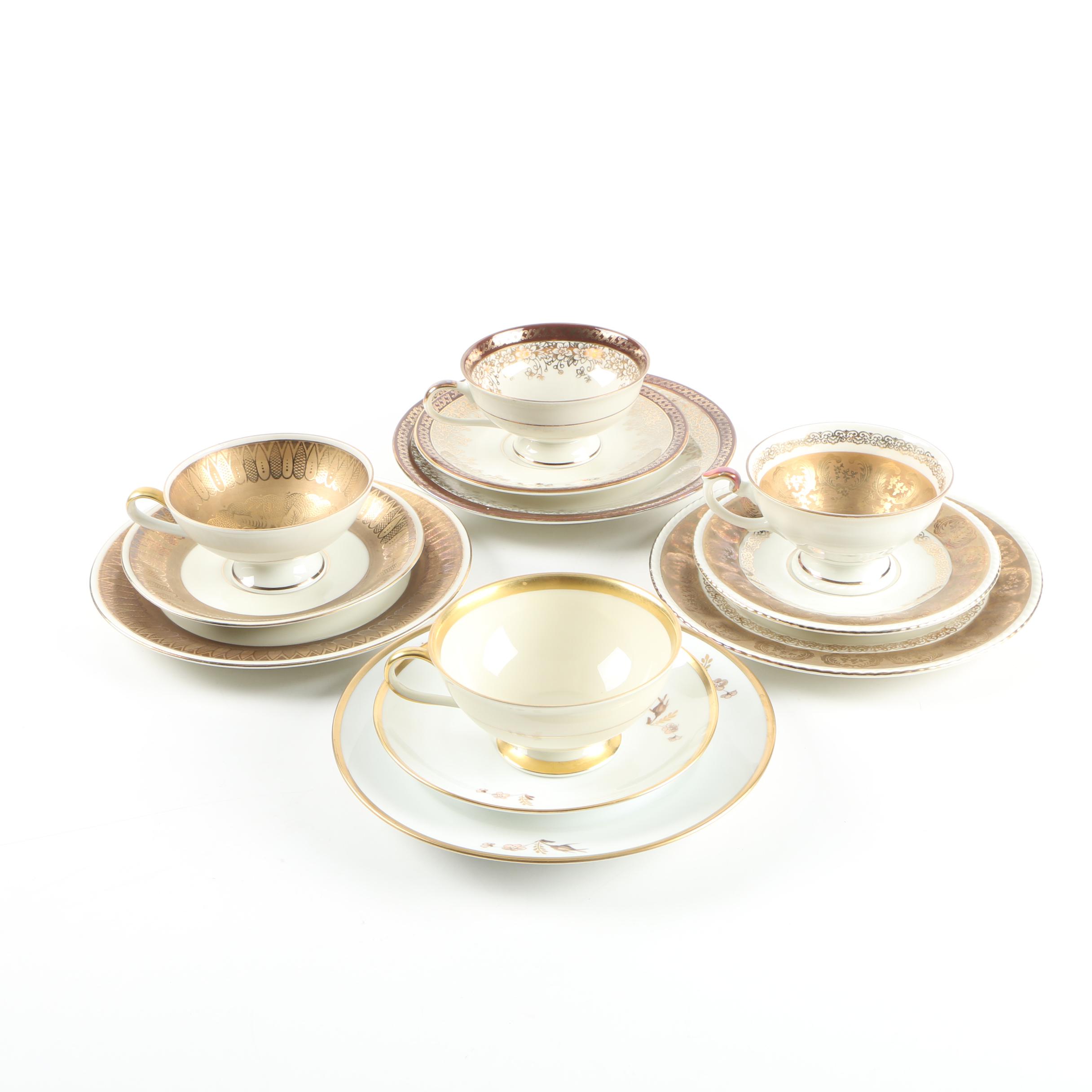 Porcelain Tableware including Royal Copenhagen "Brown Rose"