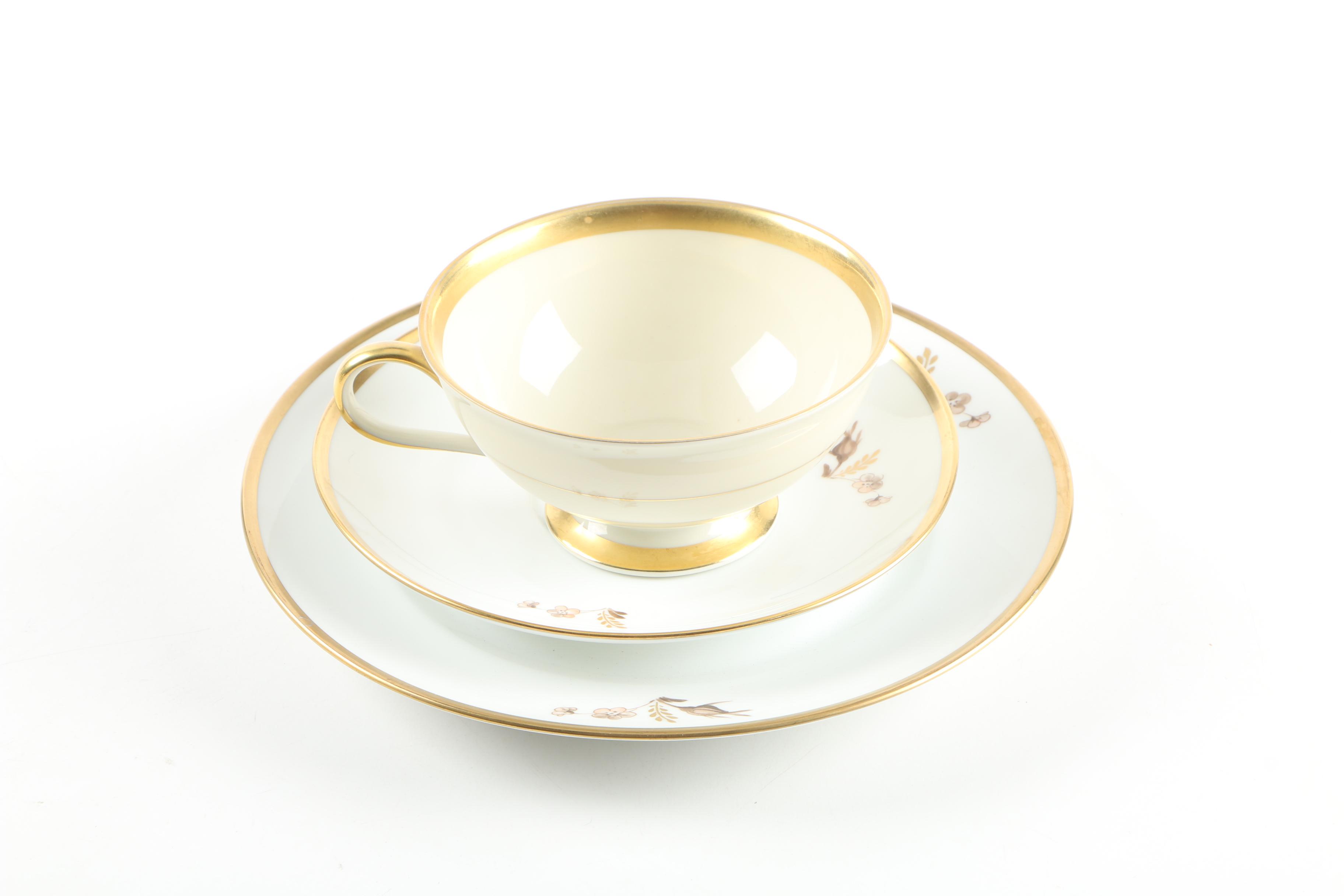 Porcelain Tableware including Royal Copenhagen "Brown Rose"