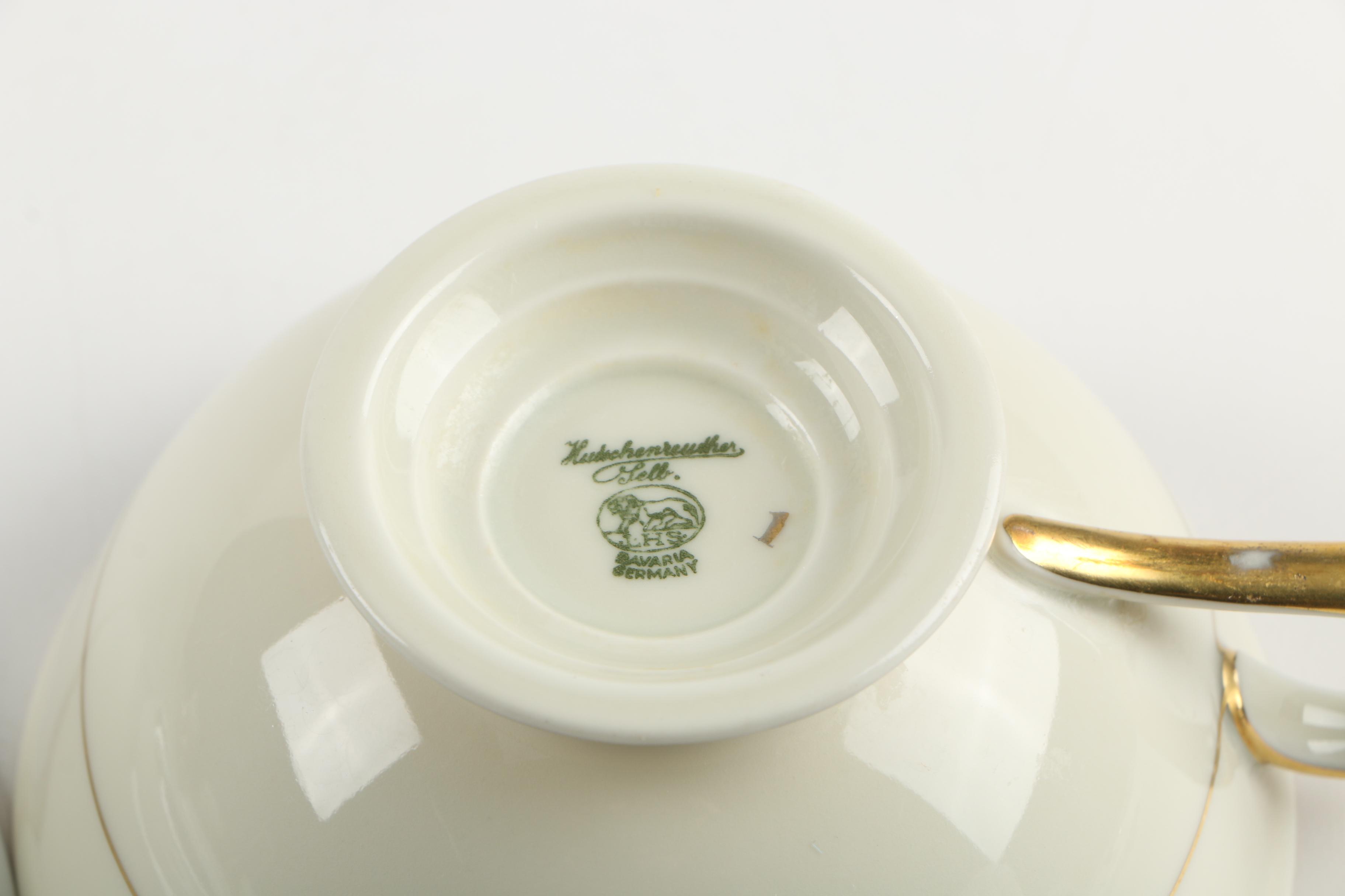 Porcelain Tableware including Royal Copenhagen "Brown Rose"