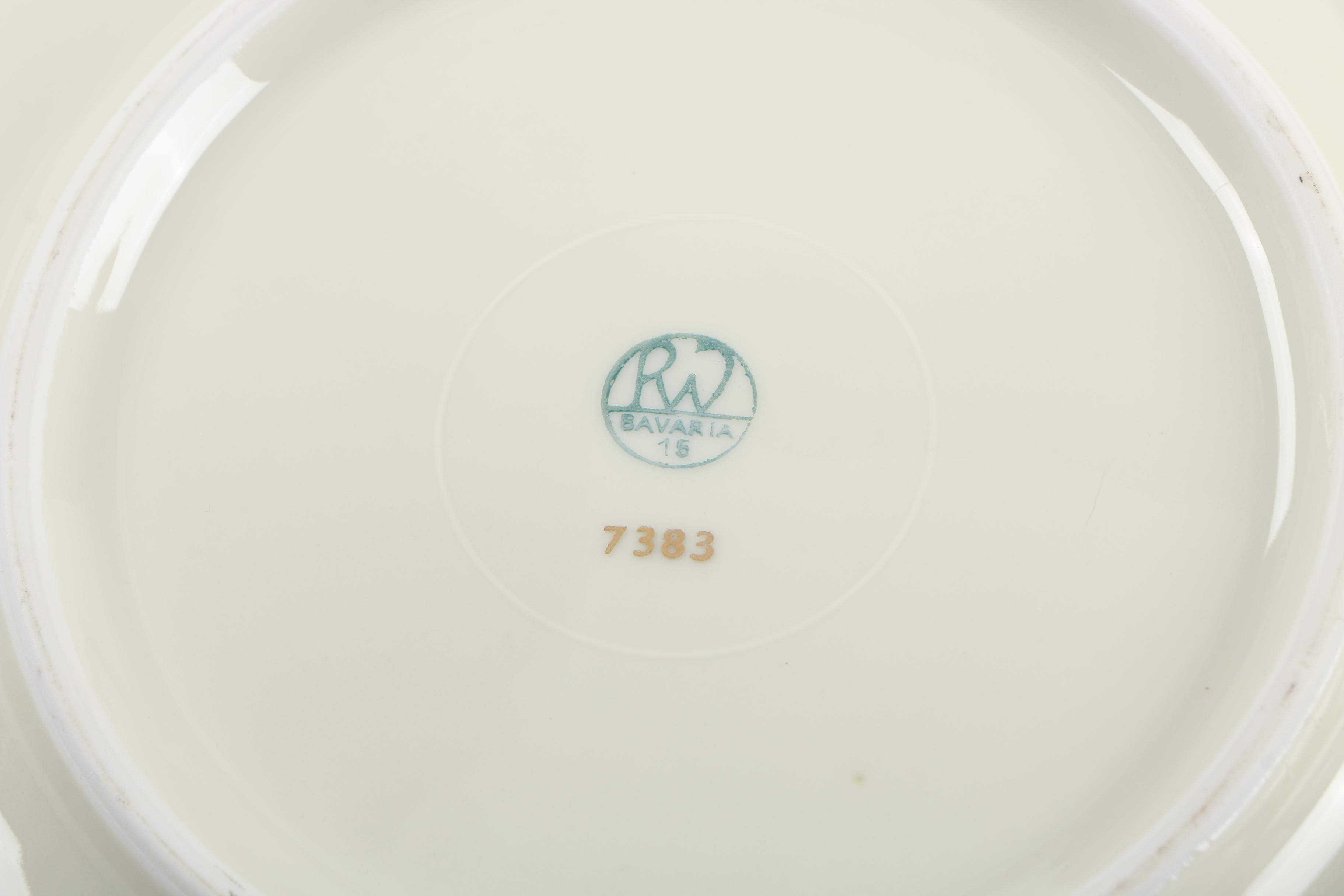 Porcelain Tableware including Royal Copenhagen "Brown Rose"