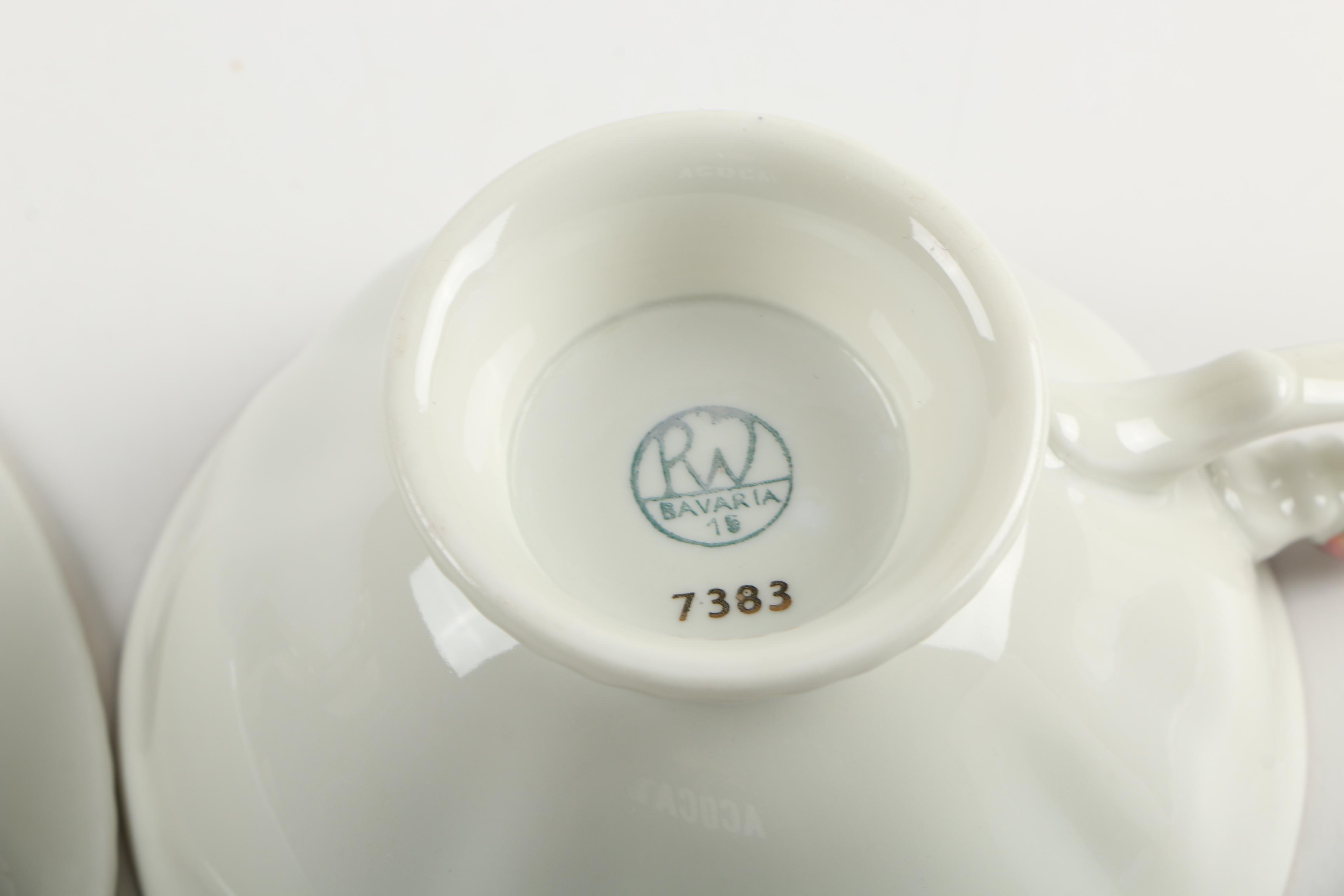 Porcelain Tableware including Royal Copenhagen "Brown Rose"