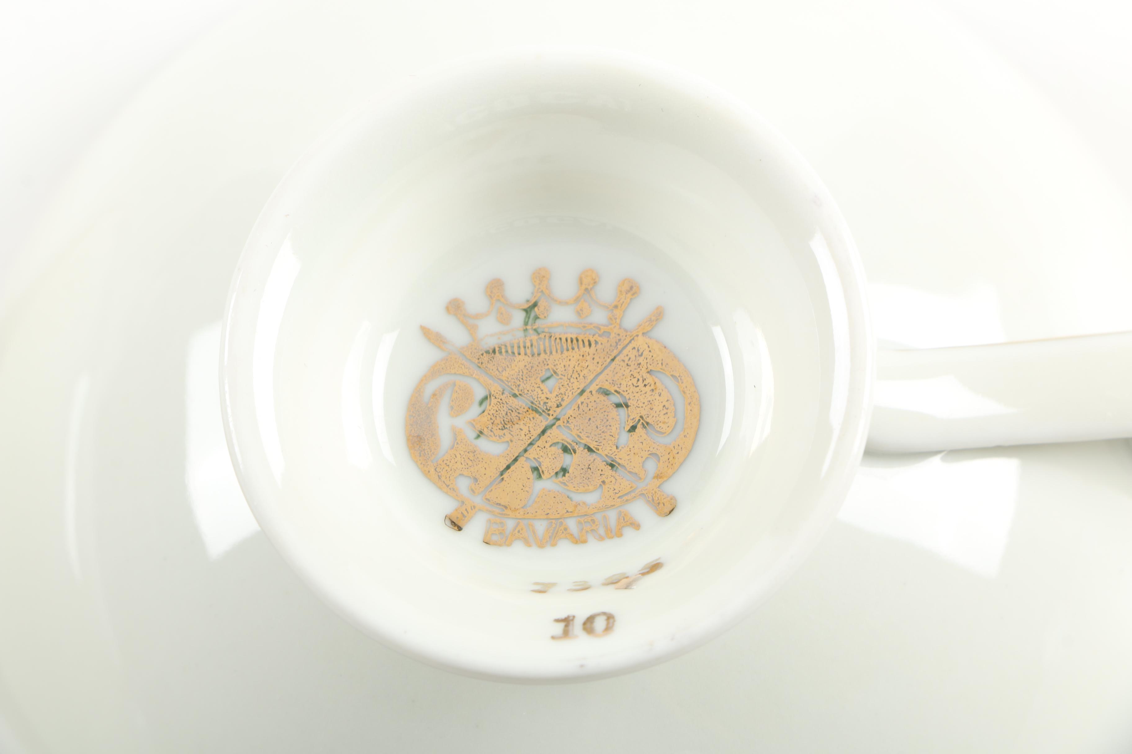 Porcelain Tableware including Royal Copenhagen "Brown Rose"