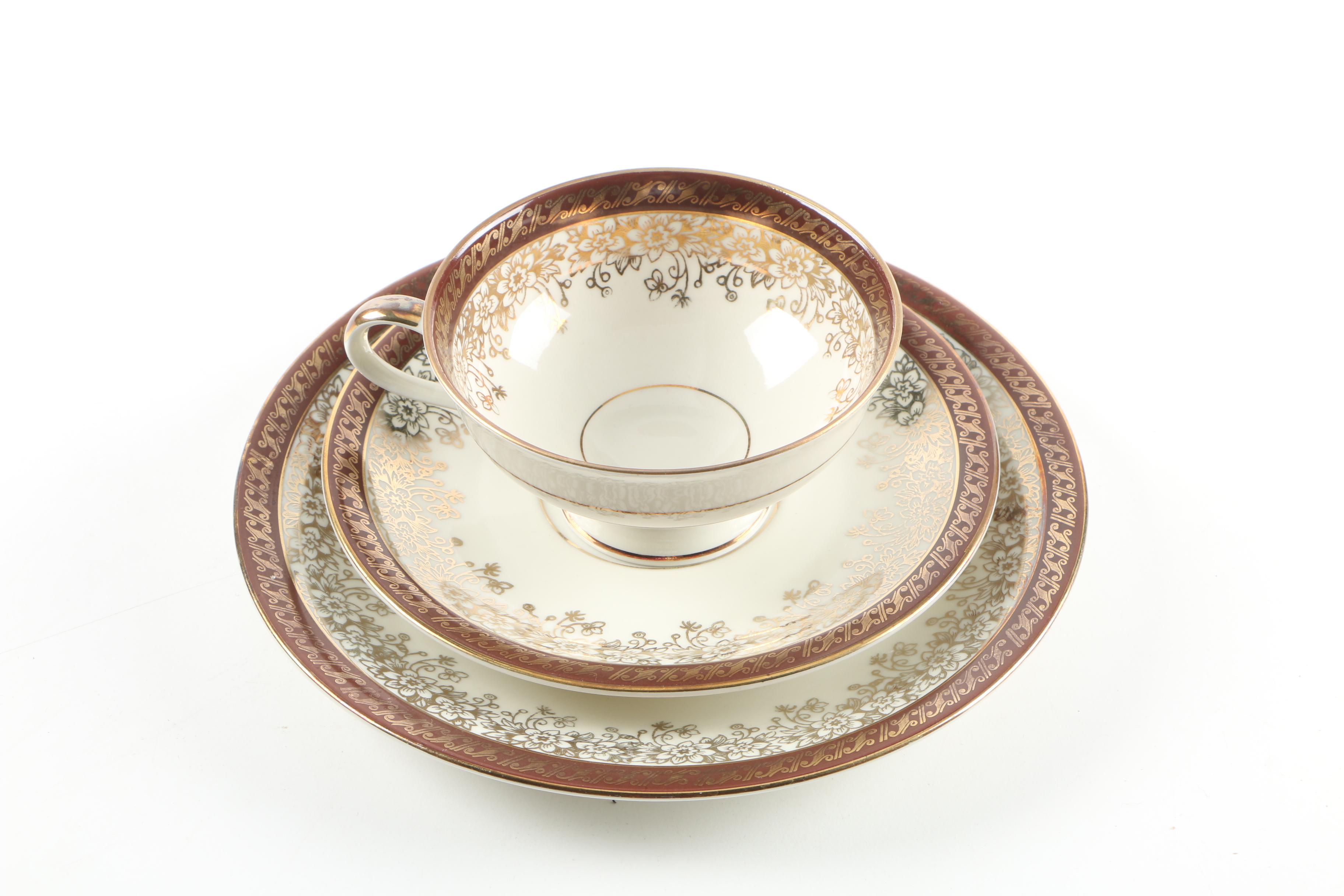 Porcelain Tableware including Royal Copenhagen "Brown Rose"