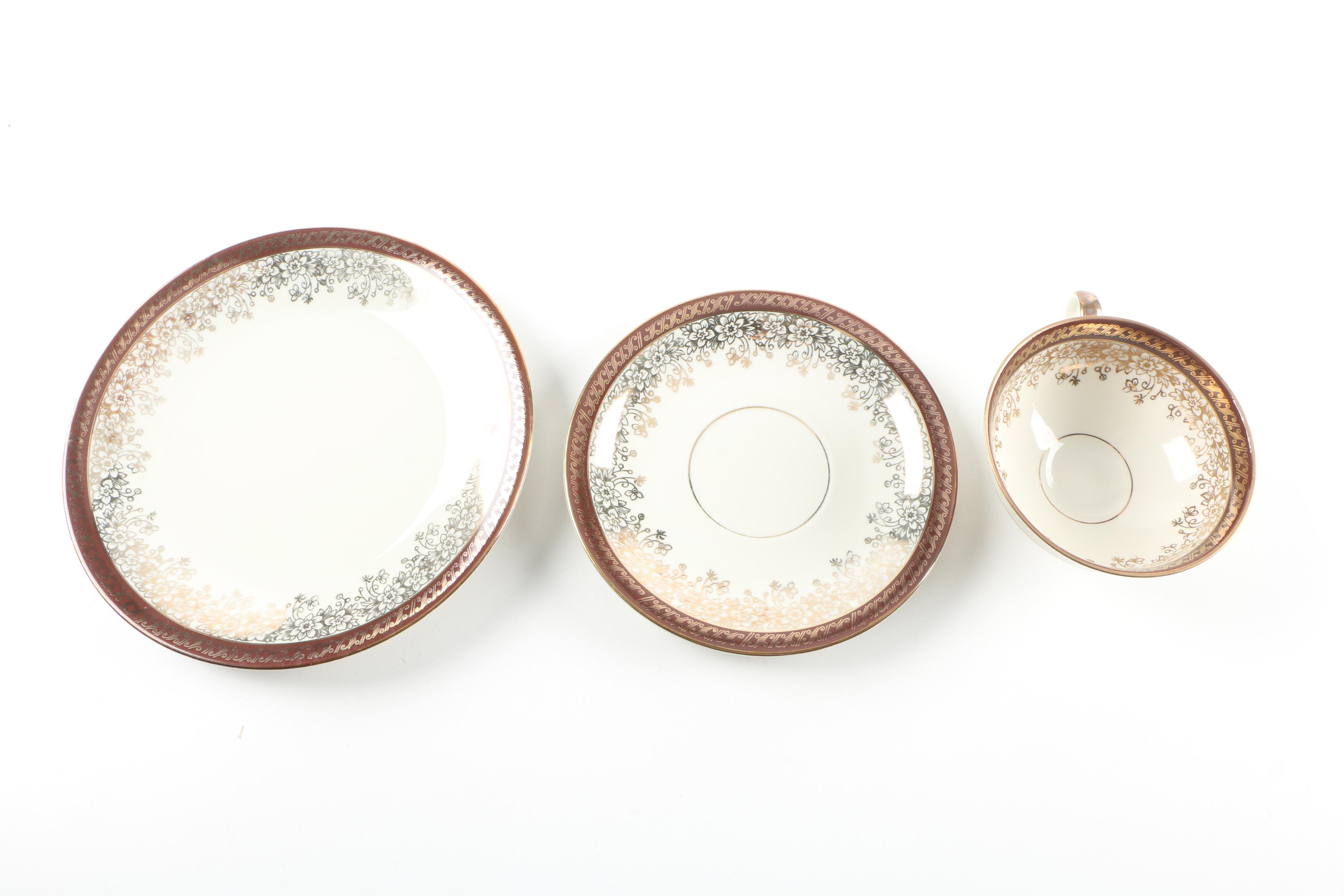 Porcelain Tableware including Royal Copenhagen "Brown Rose"