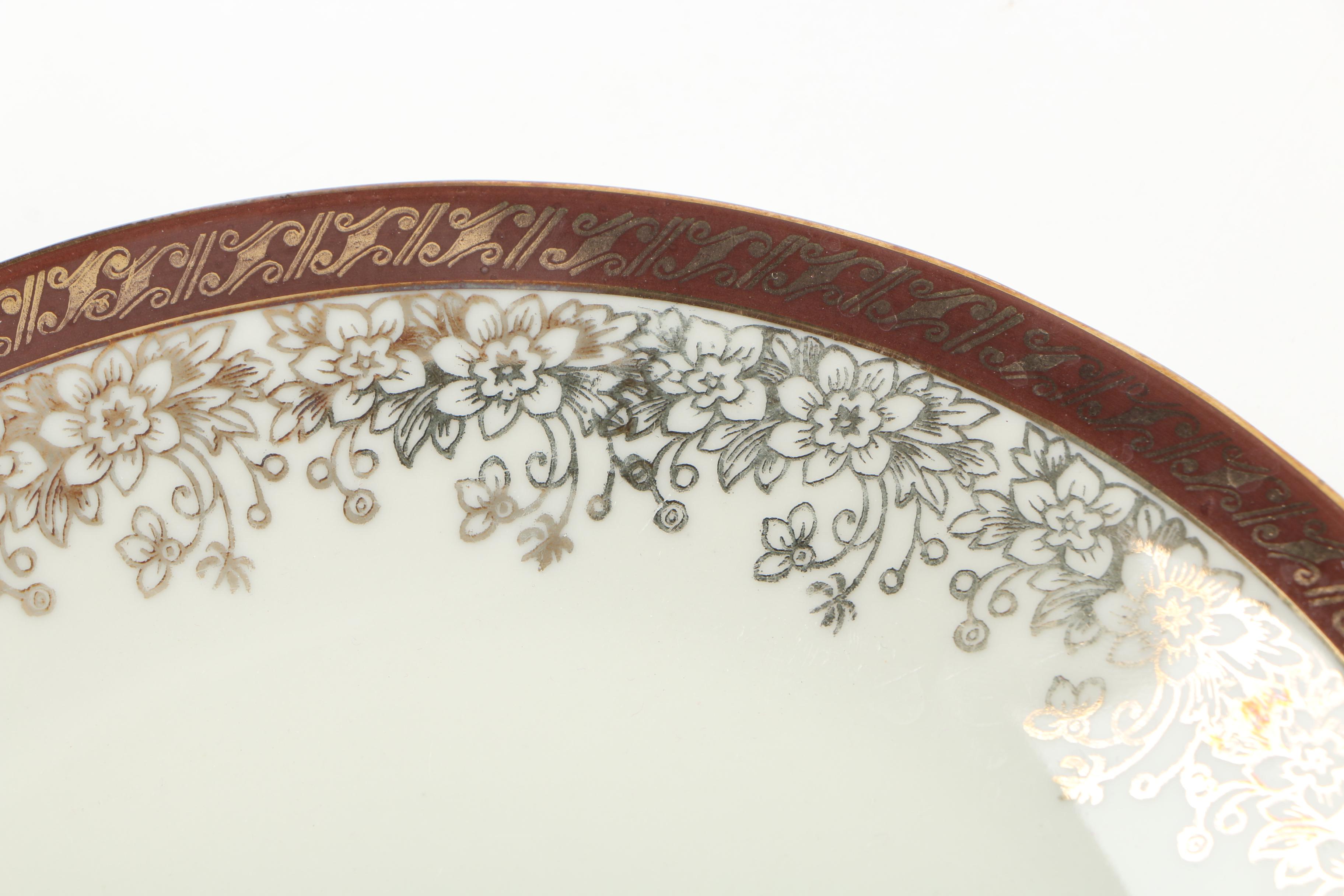 Porcelain Tableware including Royal Copenhagen "Brown Rose"