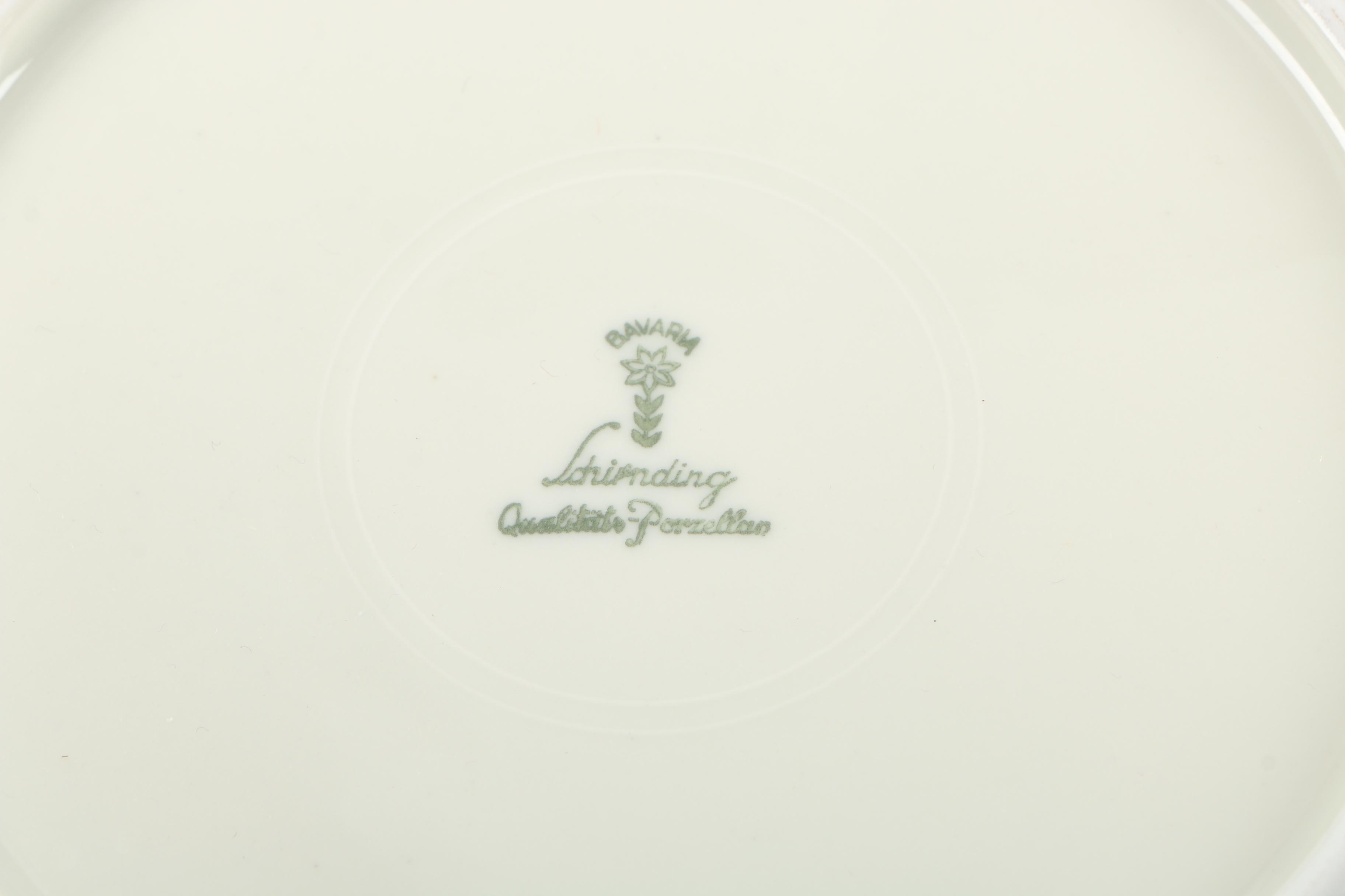 Porcelain Tableware including Royal Copenhagen "Brown Rose"