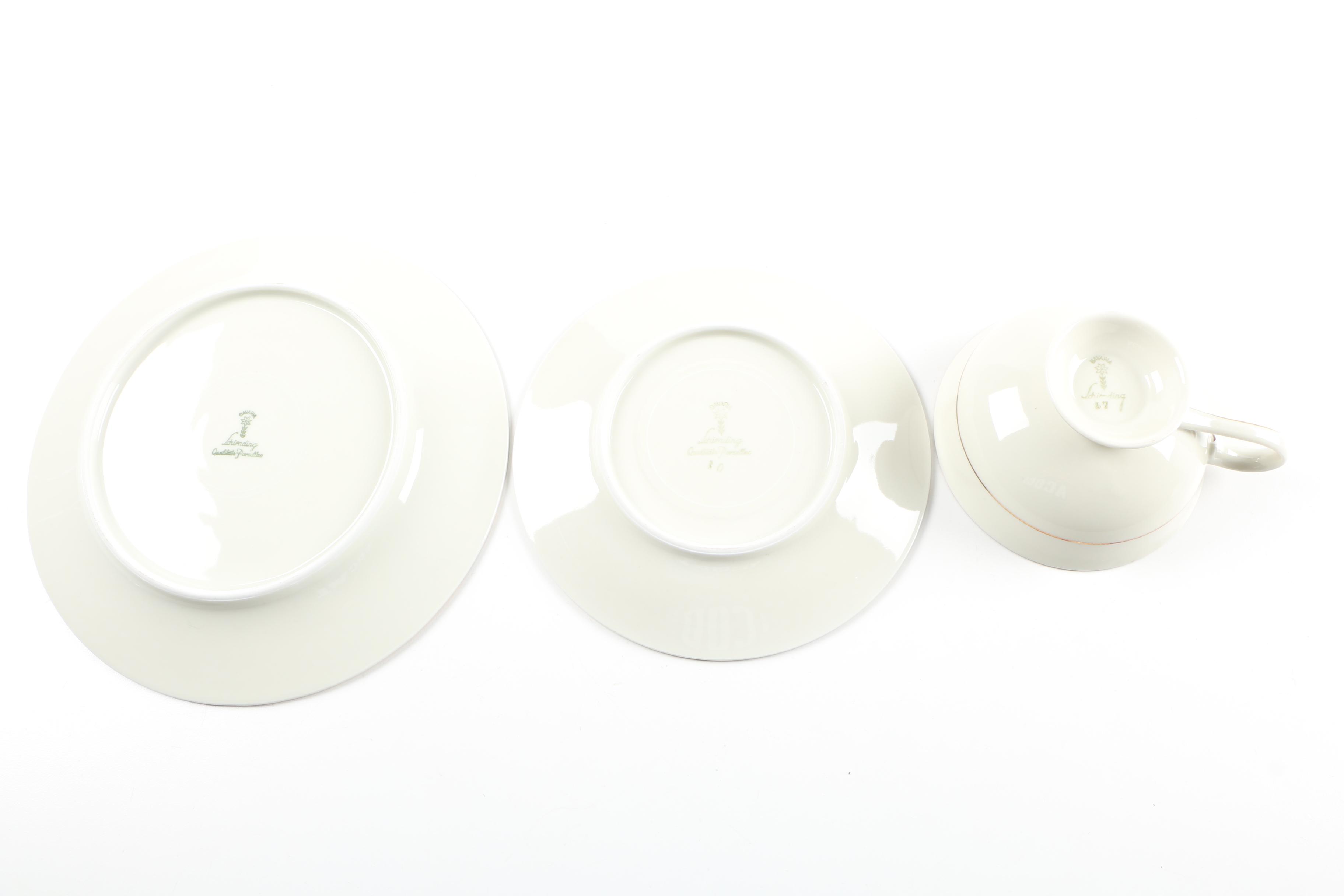 Porcelain Tableware including Royal Copenhagen "Brown Rose"