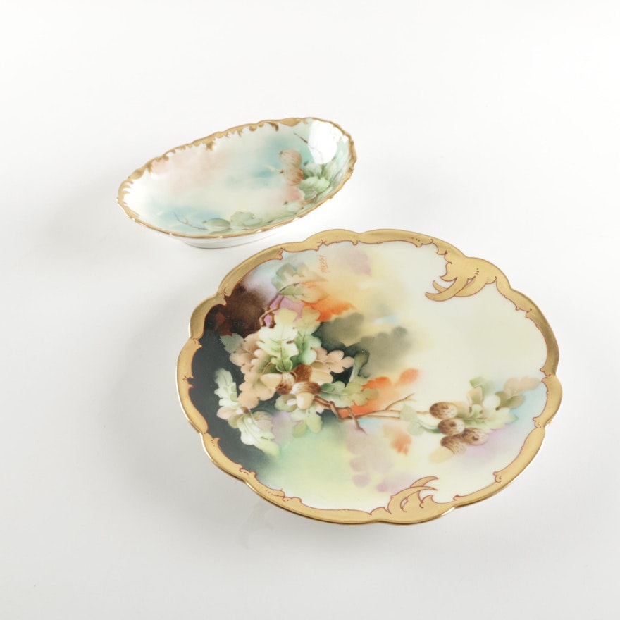 Antique Porcelain Tableware Featuring Tressemanes & Vogt Limoges
