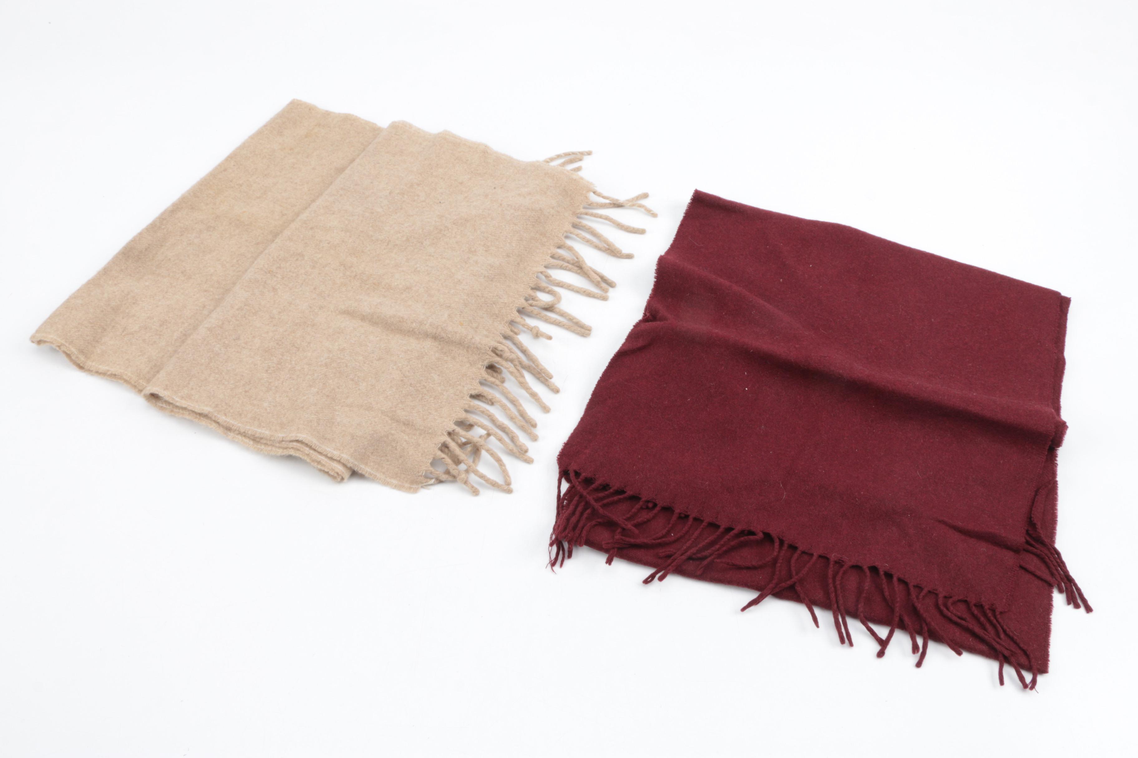 Scarves Collection Including Printed and Cashmere