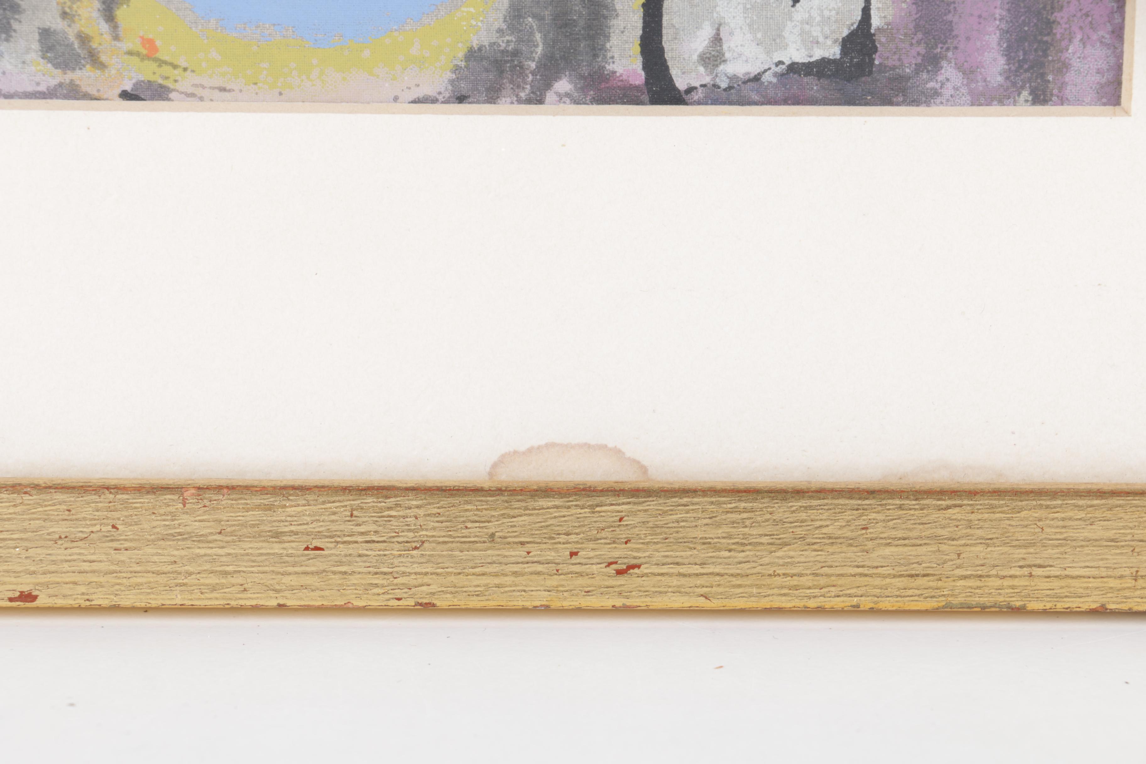 After Walter Philipp Serigraph on Paper of a Clown