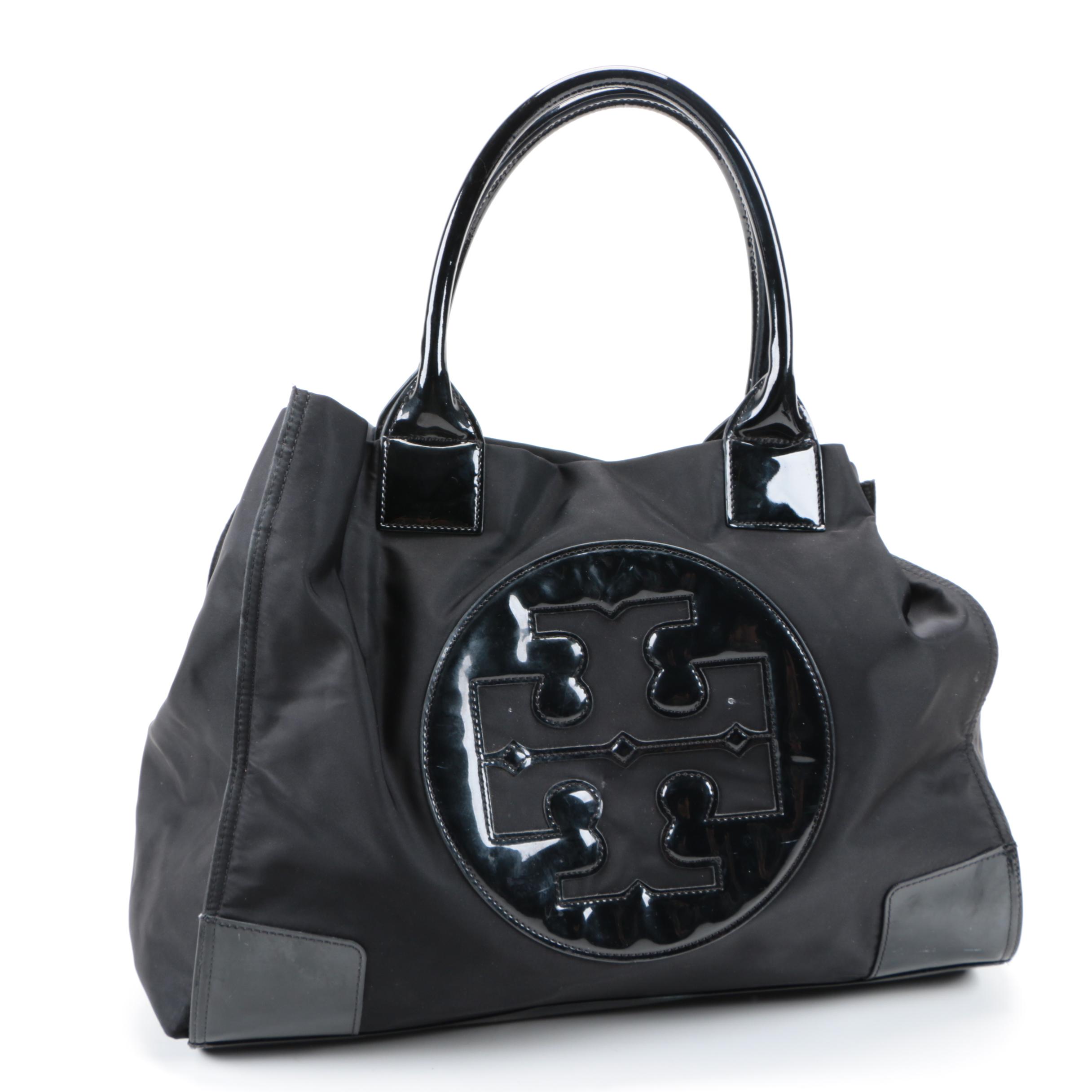 Tory Burch Nylon and Patent Leather Tote