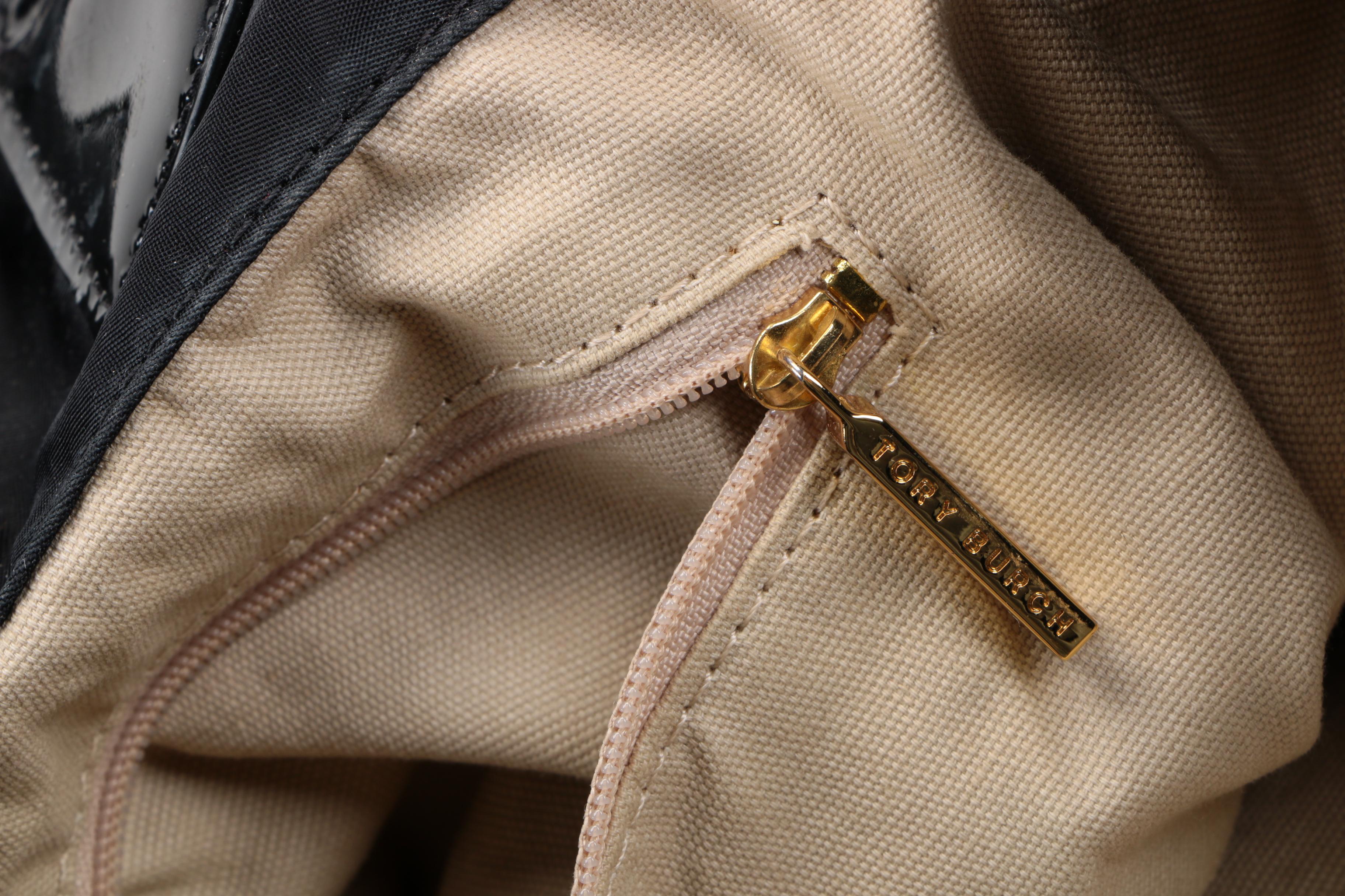 Tory Burch Nylon and Patent Leather Tote