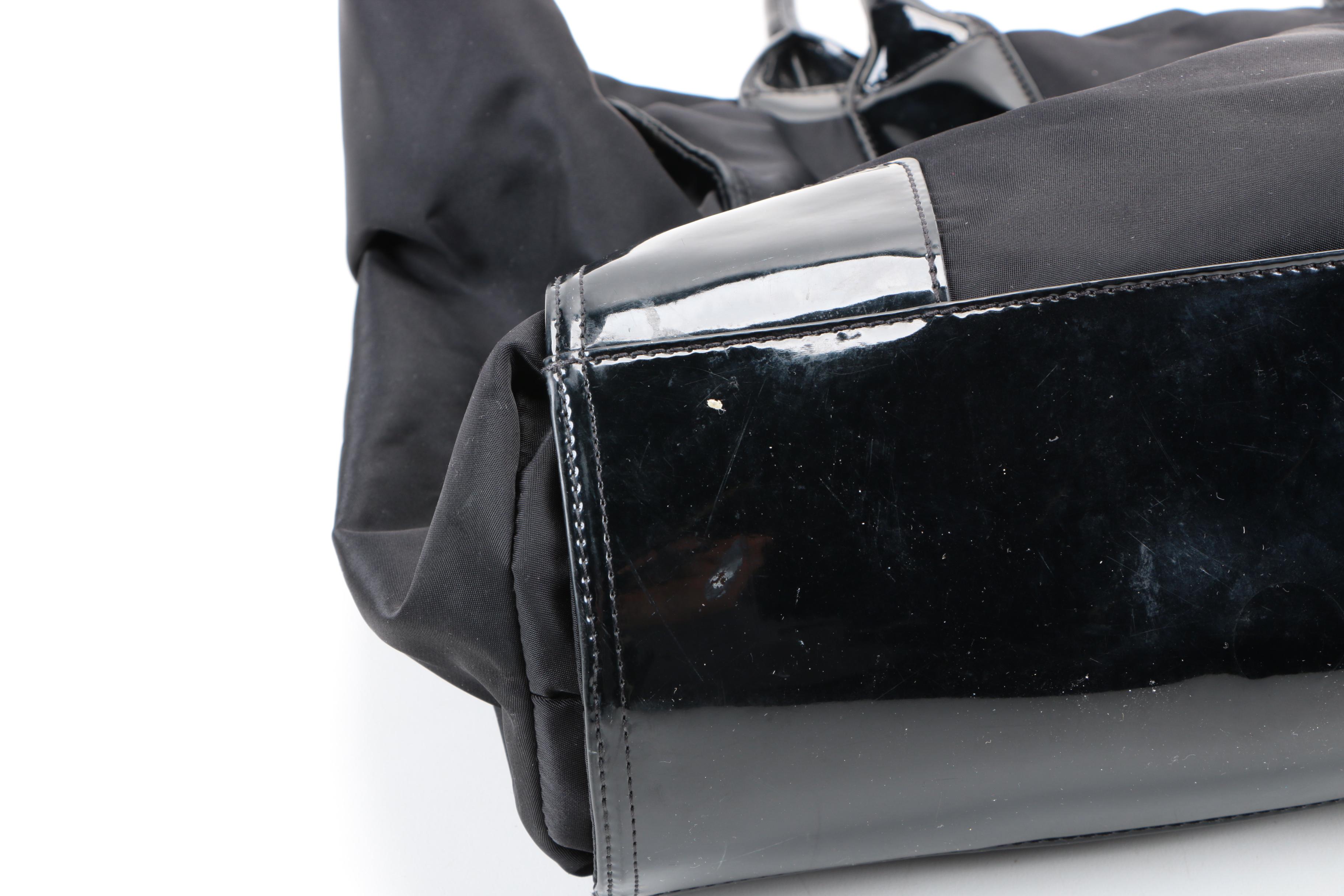 Tory Burch Nylon and Patent Leather Tote