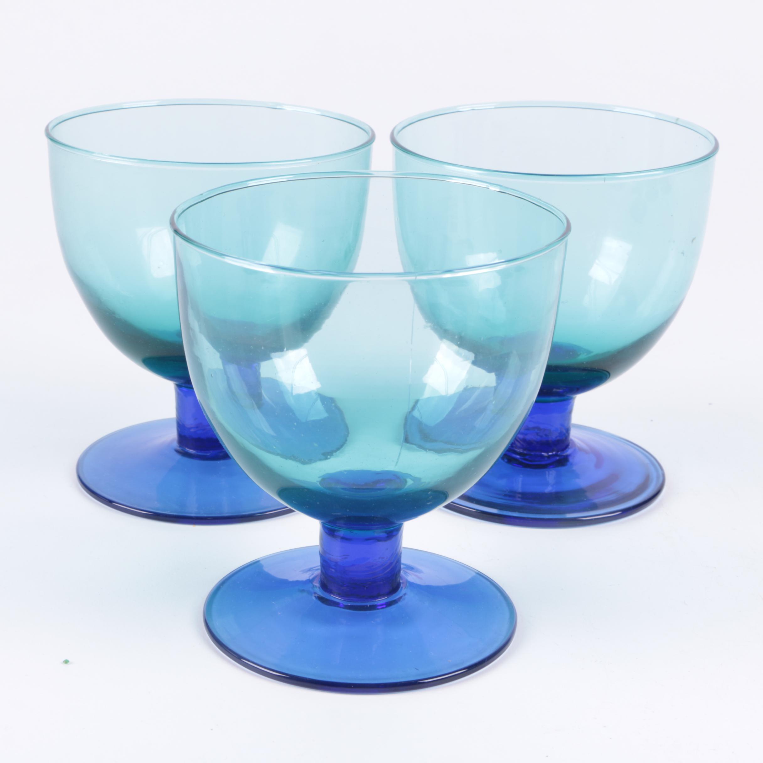 Blue Glass Cordials