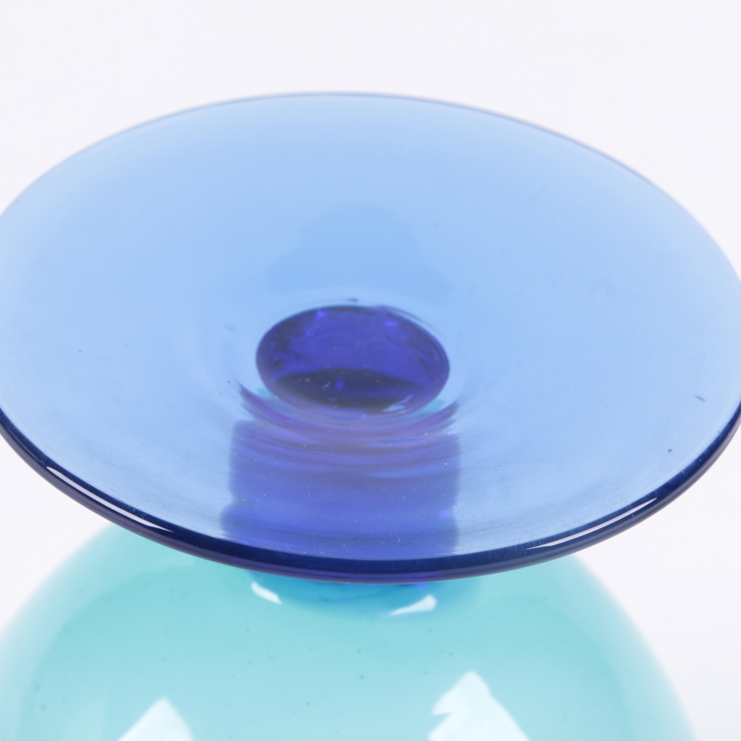 Blue Glass Cordials