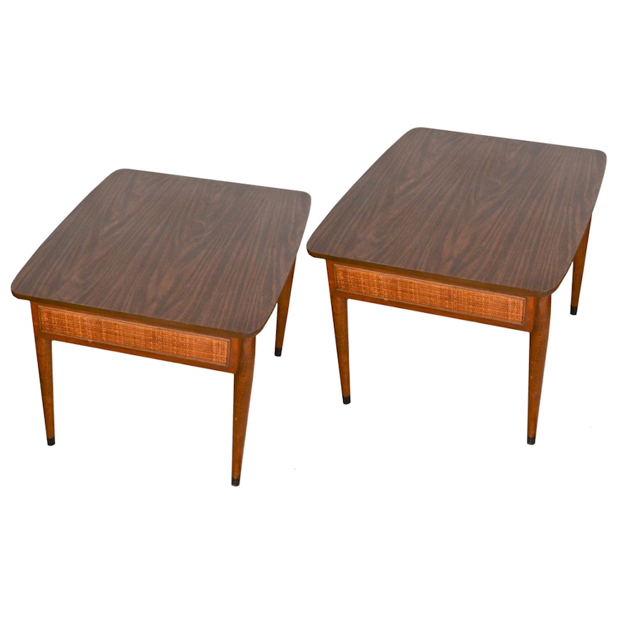 Two Vintage Mid Century Modern Side Tables by American of Martinsville