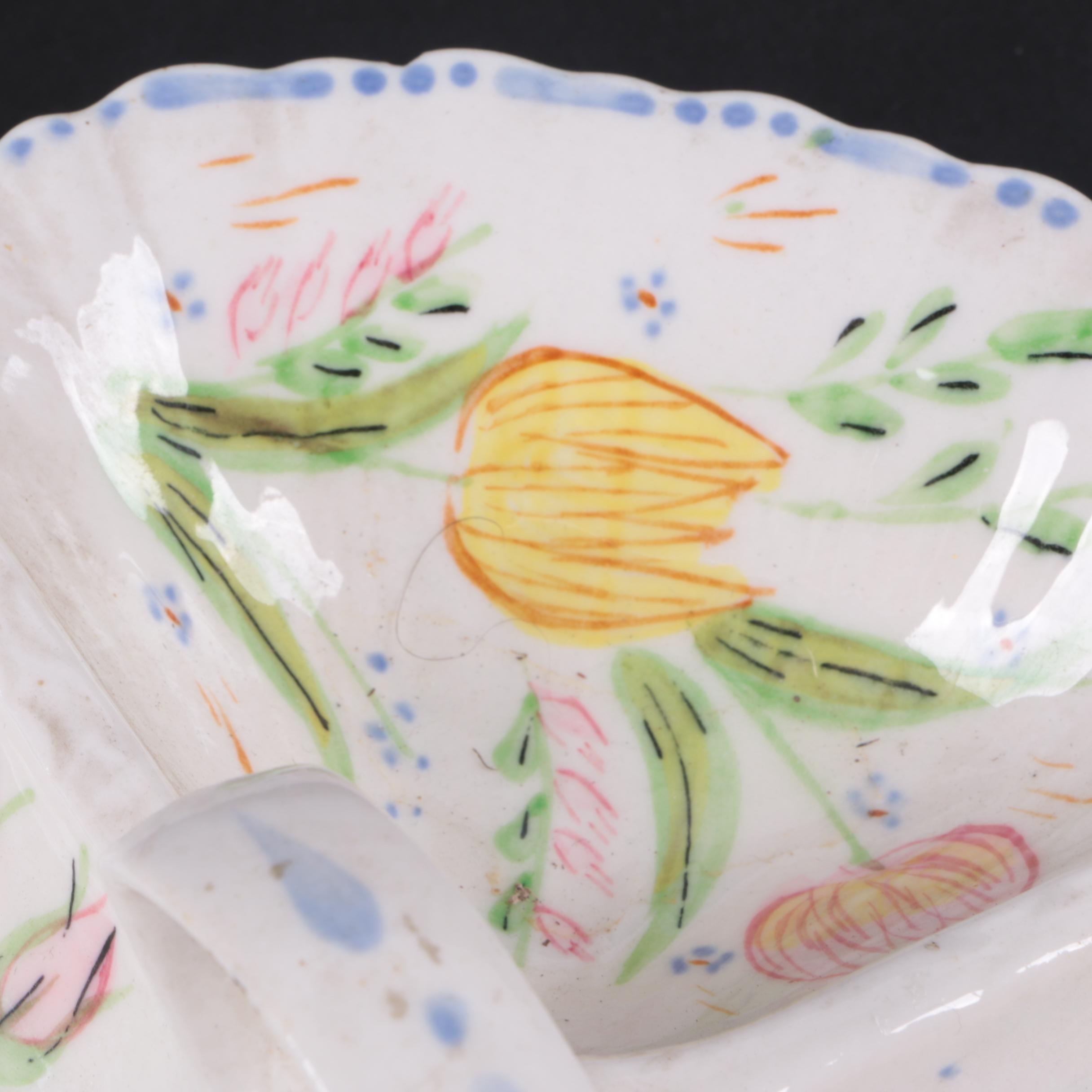 Blue Ridge Earthenware Relish Dish and Decor