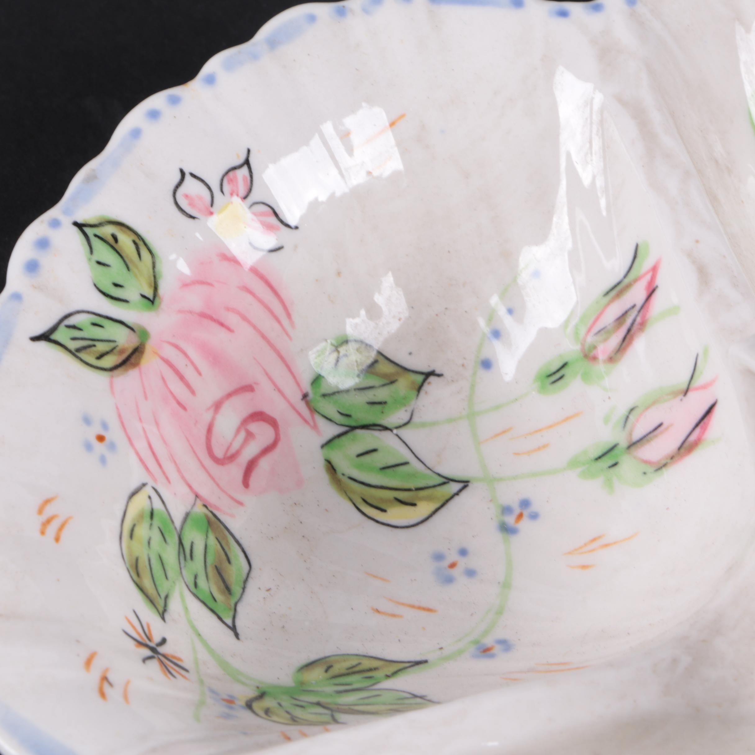 Blue Ridge Earthenware Relish Dish and Decor