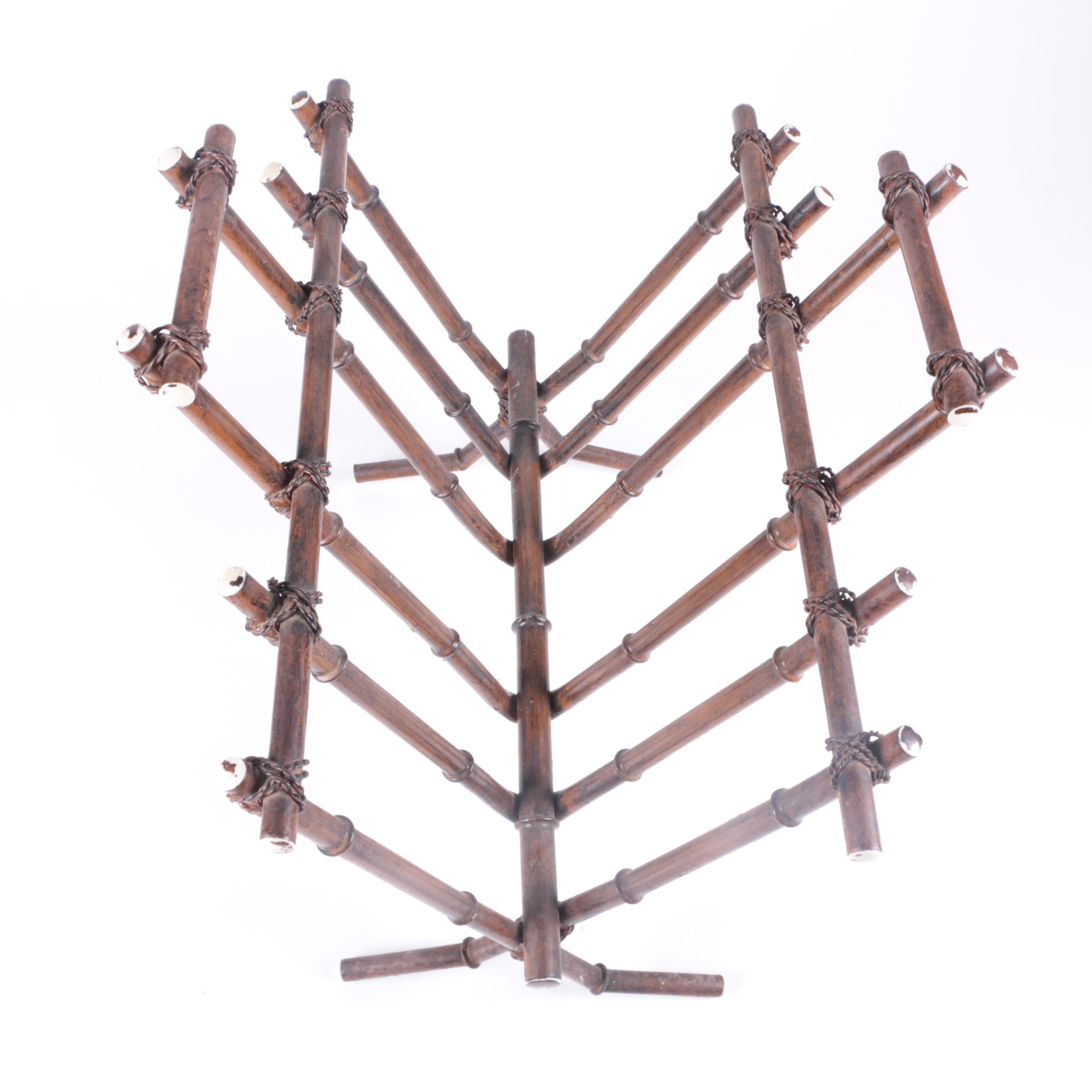 Rattan Magazine Rack and Wine Rack
