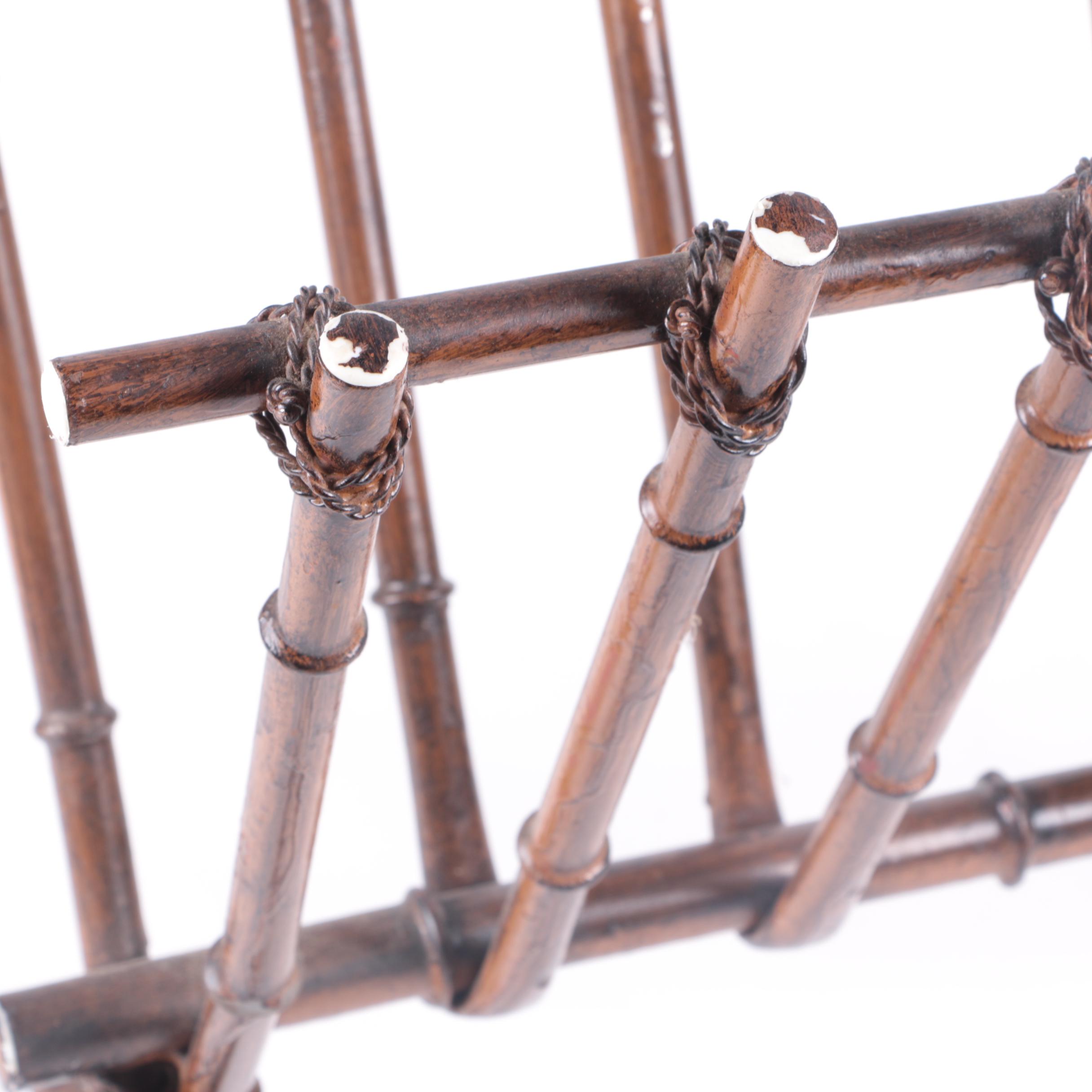 Rattan Magazine Rack and Wine Rack