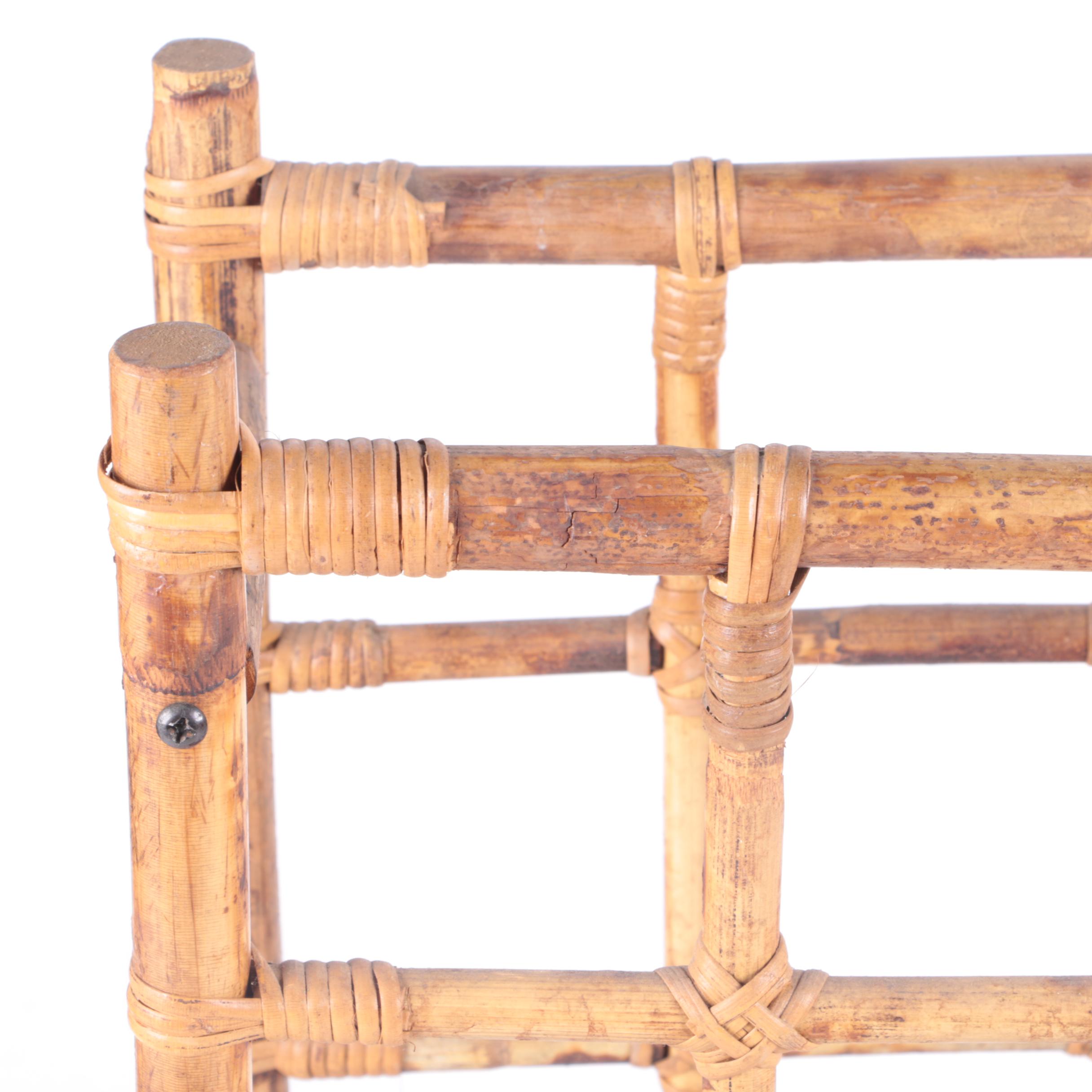Rattan Magazine Rack and Wine Rack