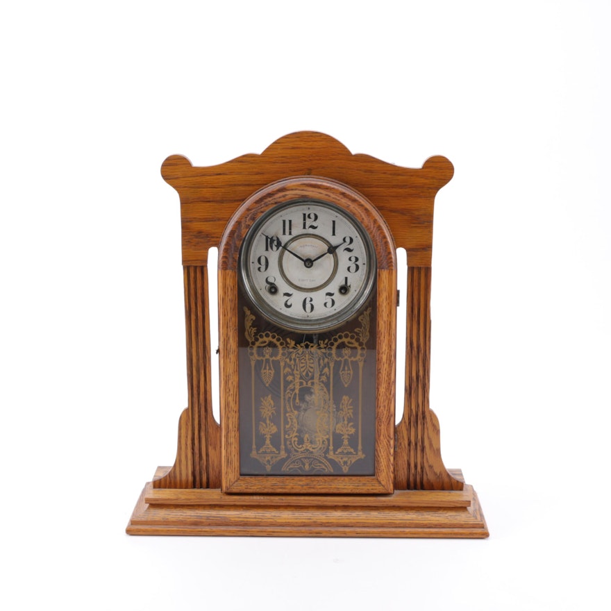 Ingraham Eight Day Pendulum Mantel Clock