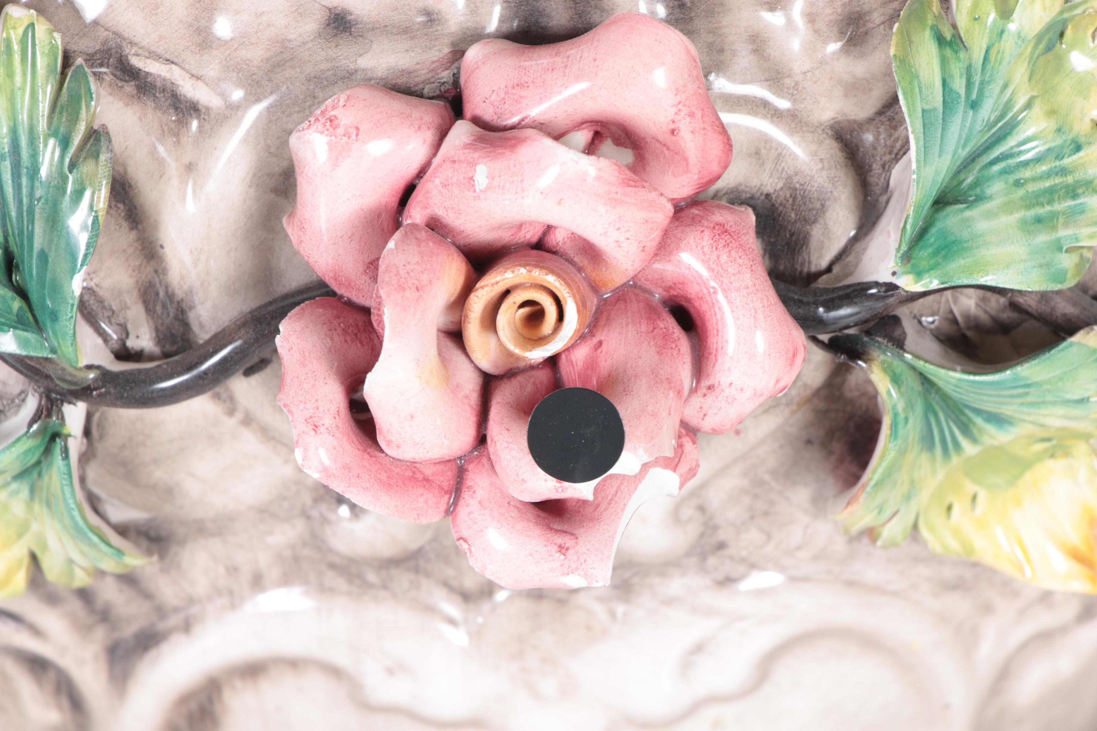 Capodimonte Ceramic Wall Shelf