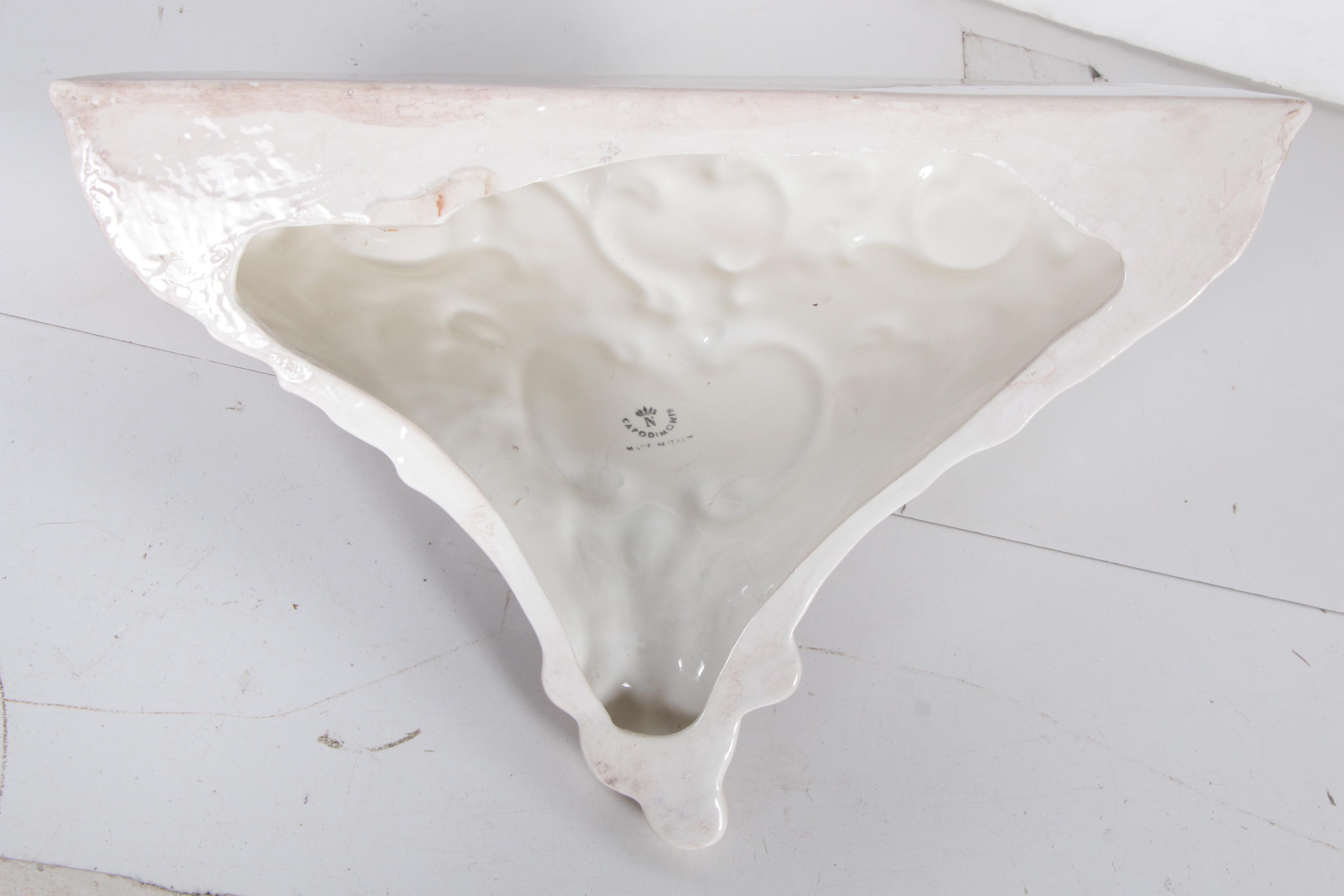 Capodimonte Ceramic Wall Shelf