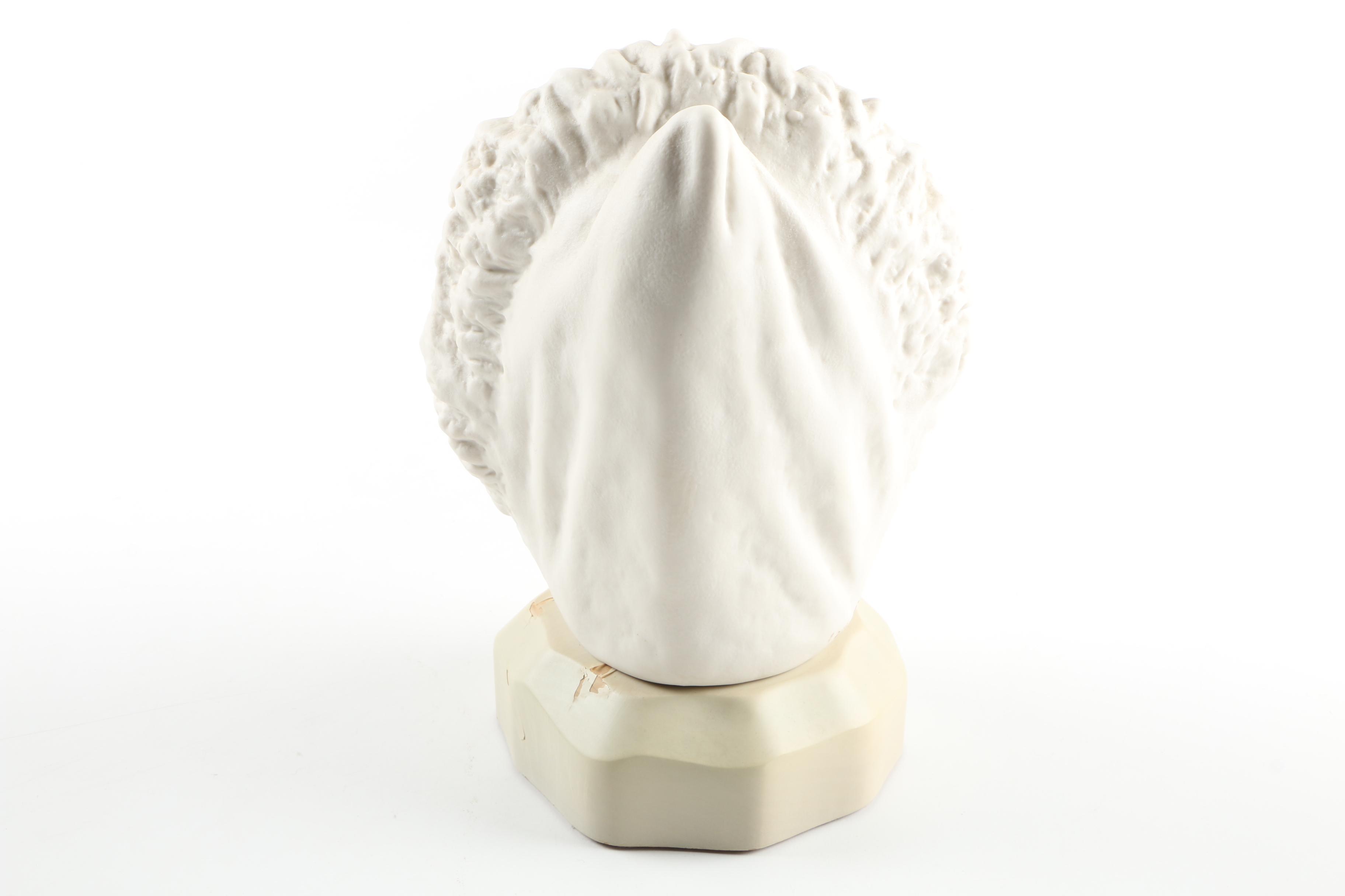 Cybis Porcelain Eskimo Girl Bust "Nanuq, Little Polar Bear"