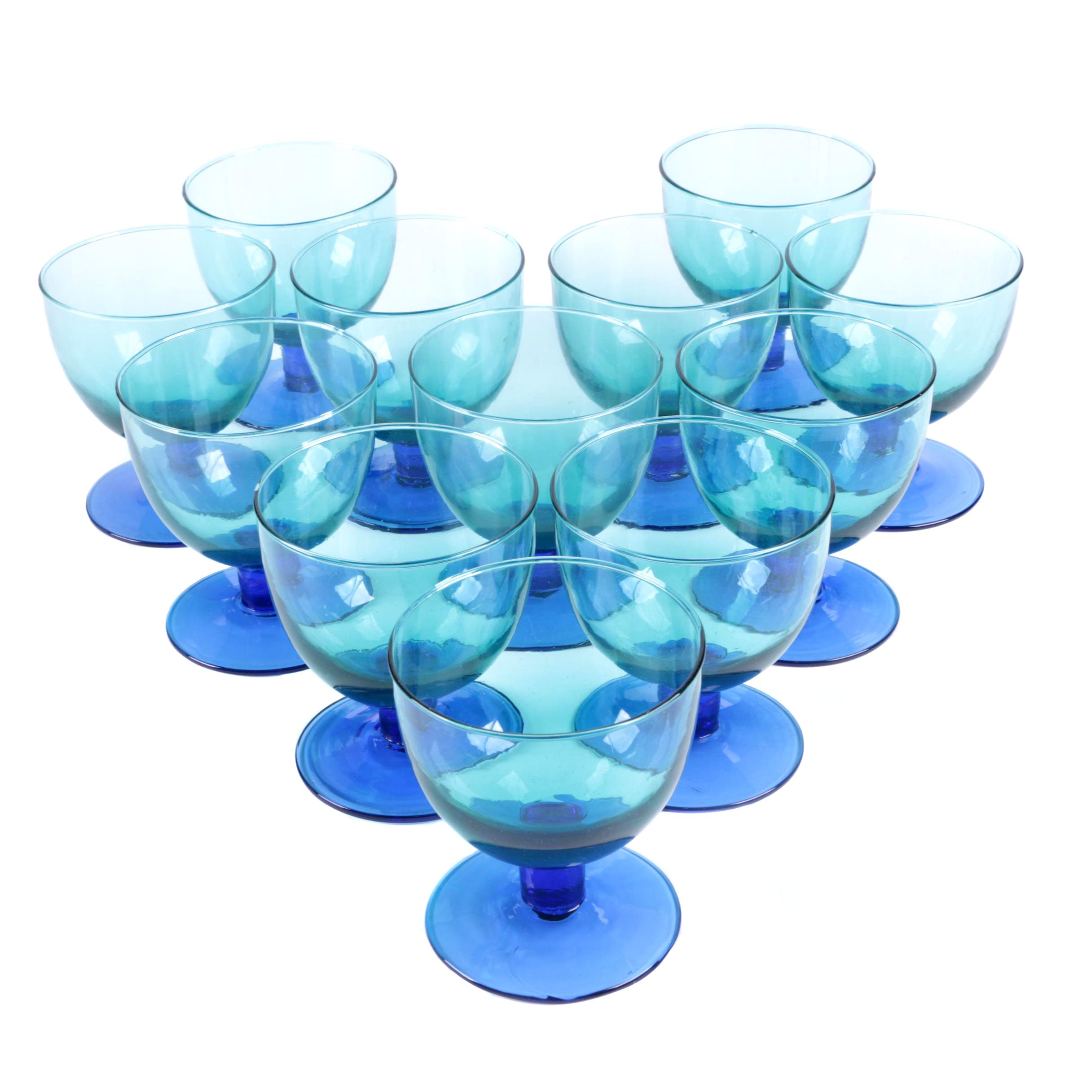 Blue Glass Cordials