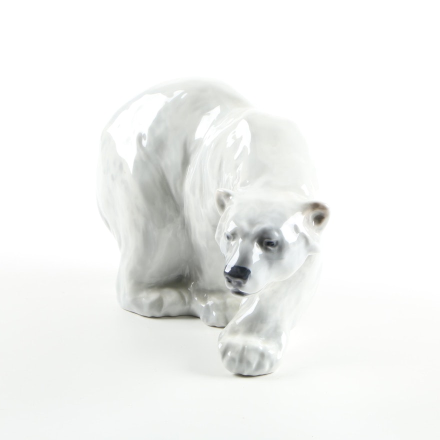 Royal Copenhagen Porcelain Polar Bear Figurine