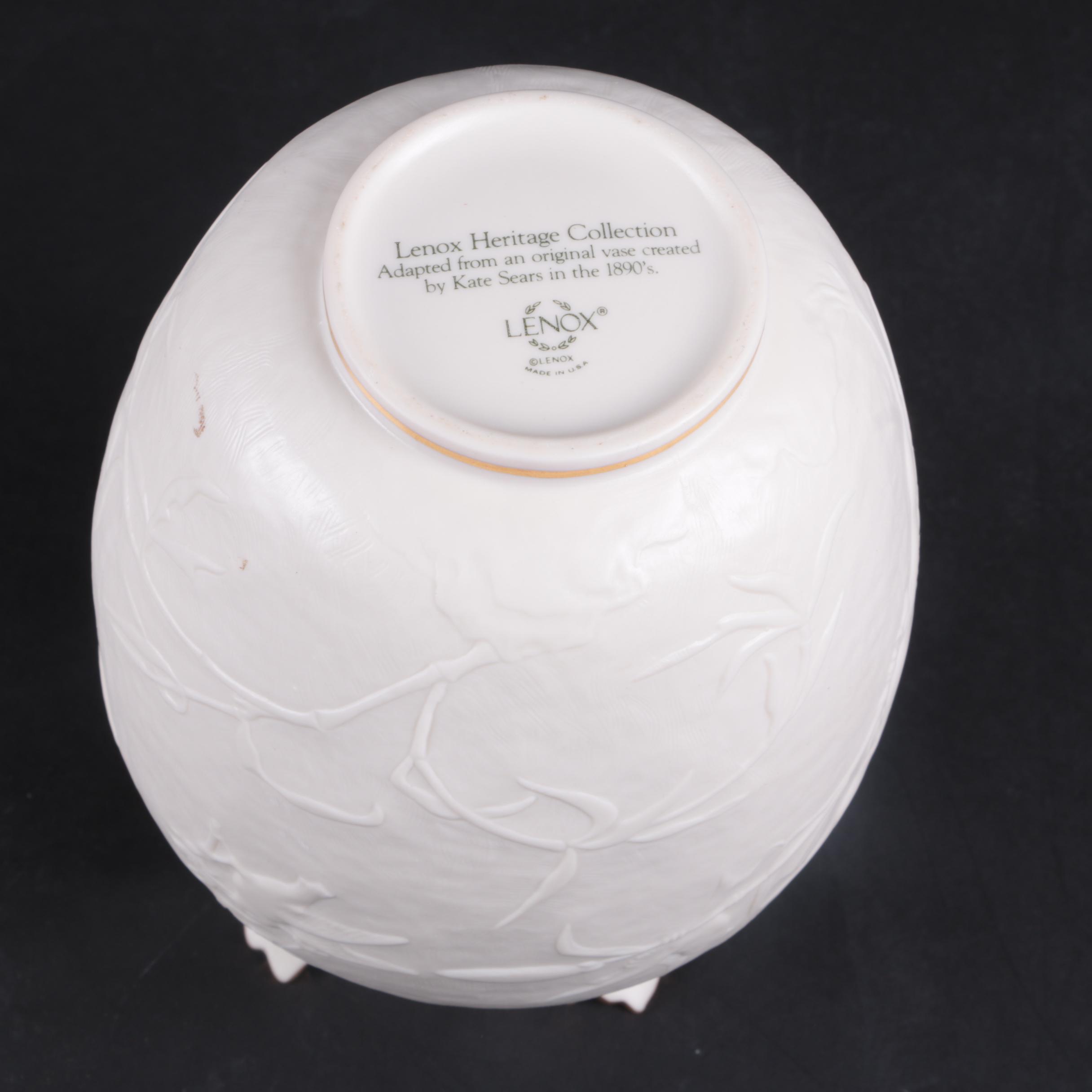 Lenox Heritage Collection Ceramic Vase After Kate Sears