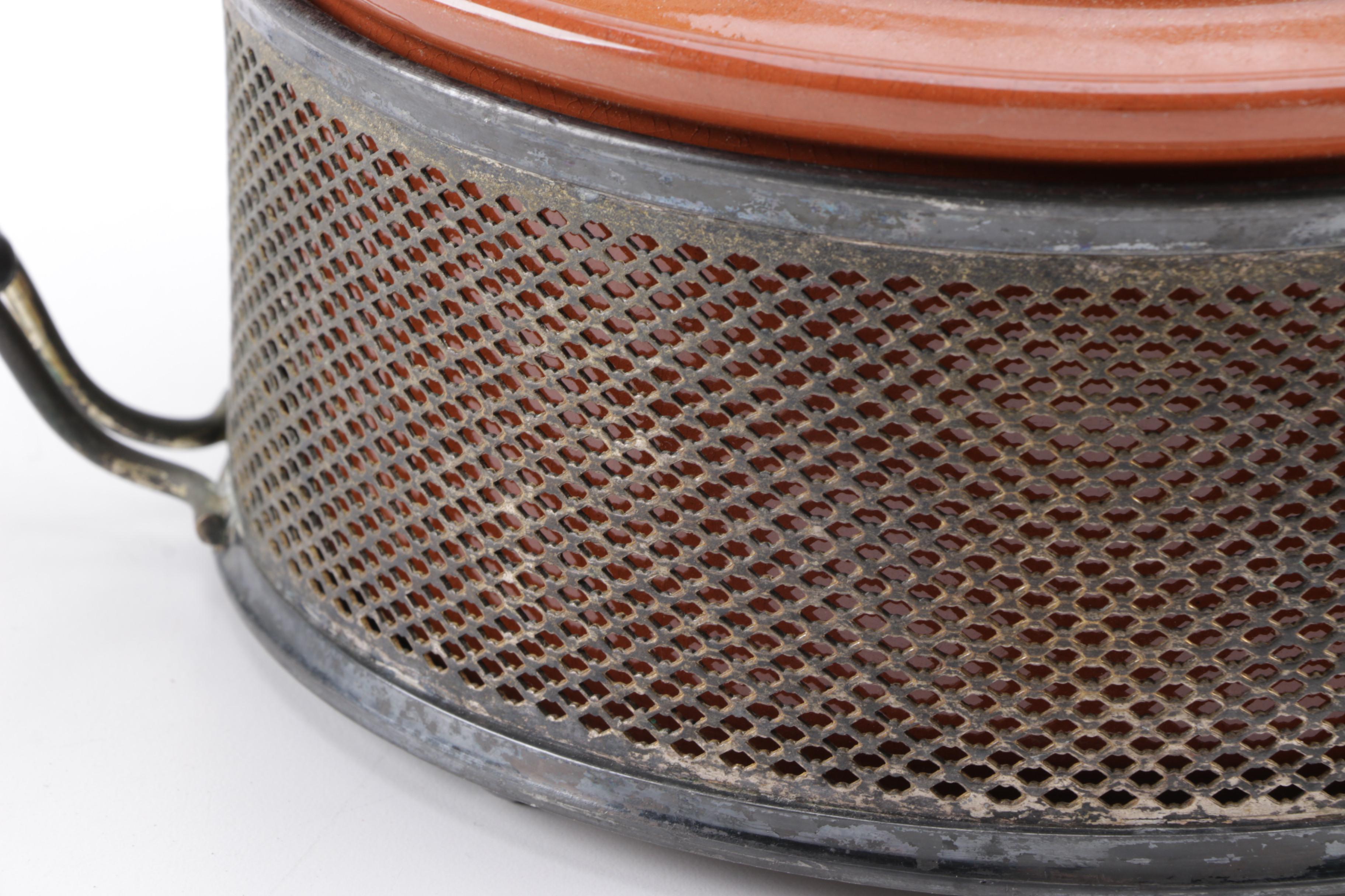 Vintage Guernsey Cookware Bean Pot with Stand