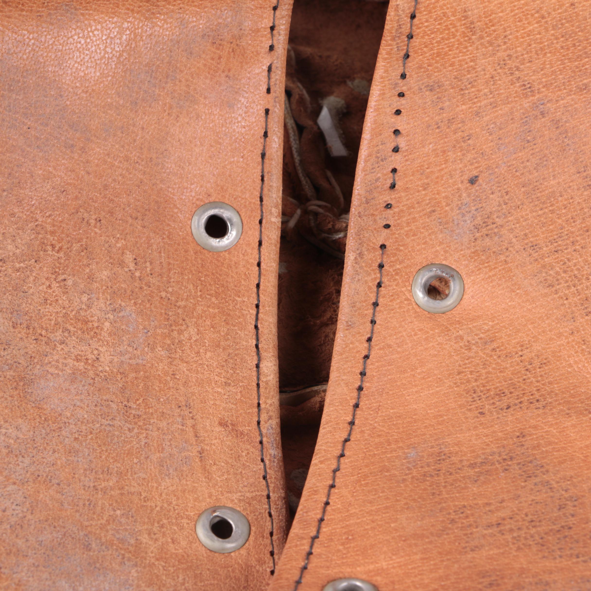 Leather Moroccan and Egyptian Style Unstuffed Poufs