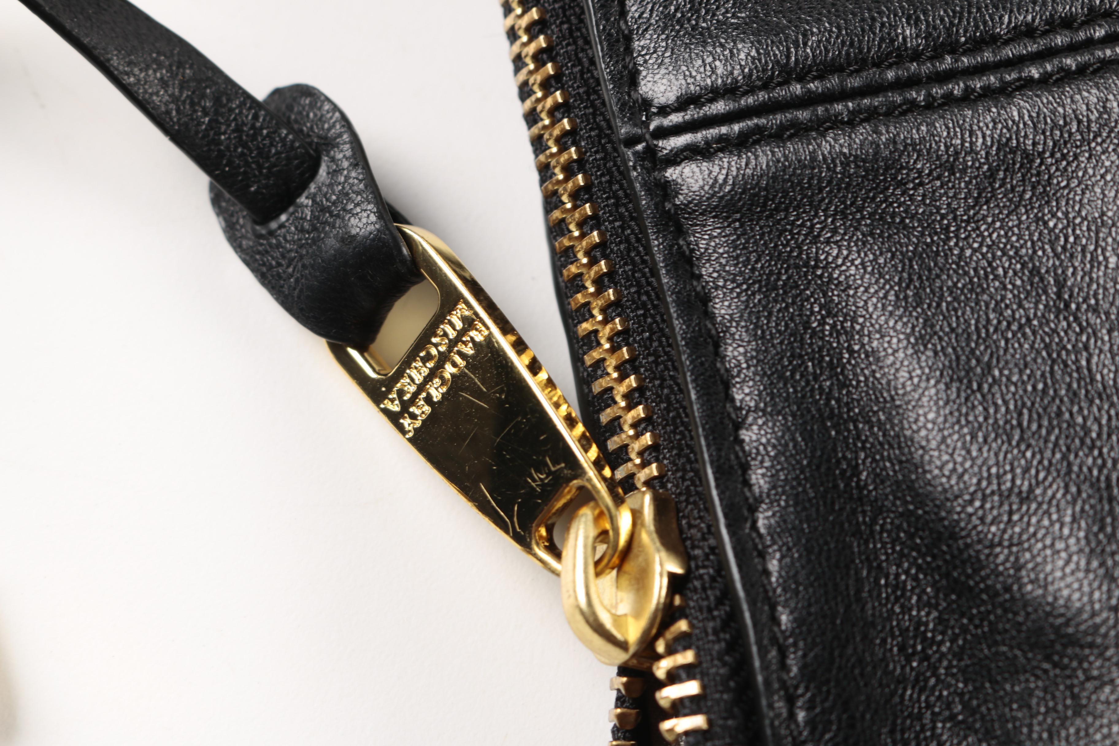 Badgley Mischka Black Leather Hobo Bag