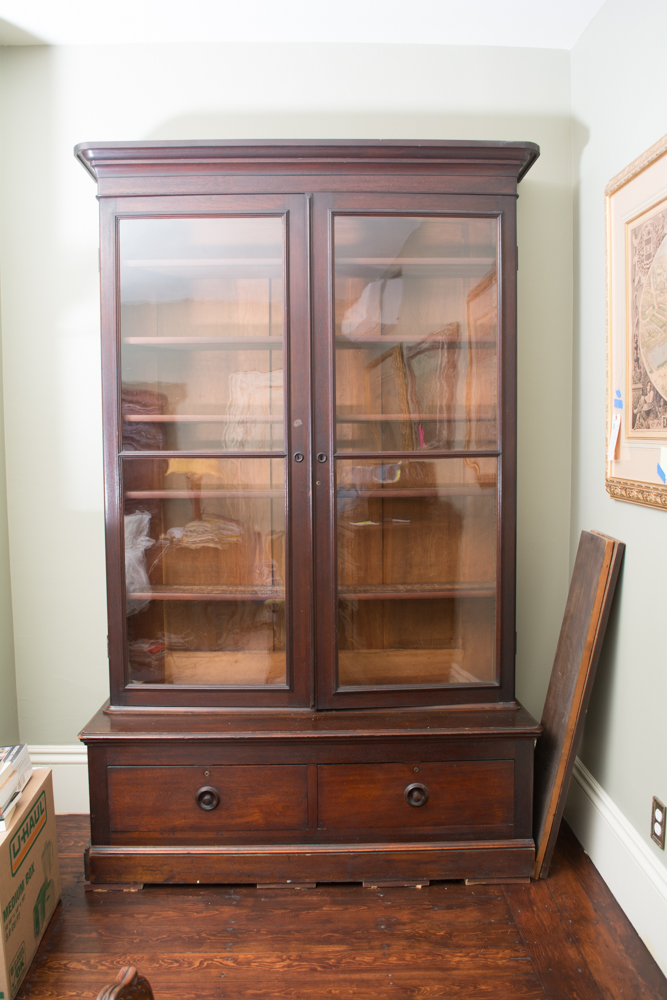 Antique American Walnut Bookcase