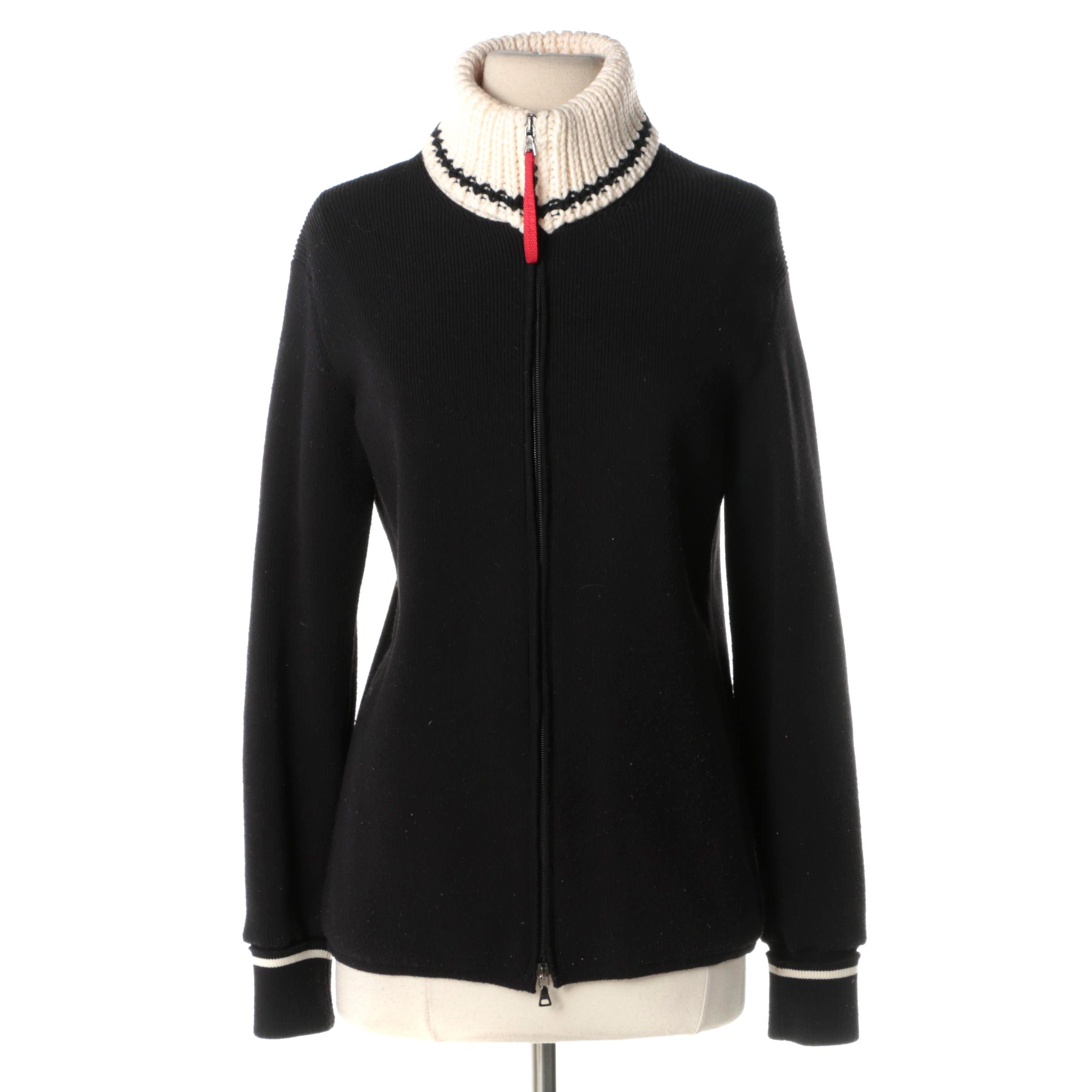 Prada Zip Up Sweater Jacket