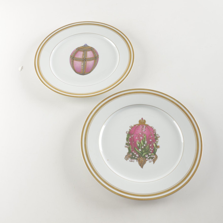 Fabergé "Imperial Egg Collection" Porcelain Plates