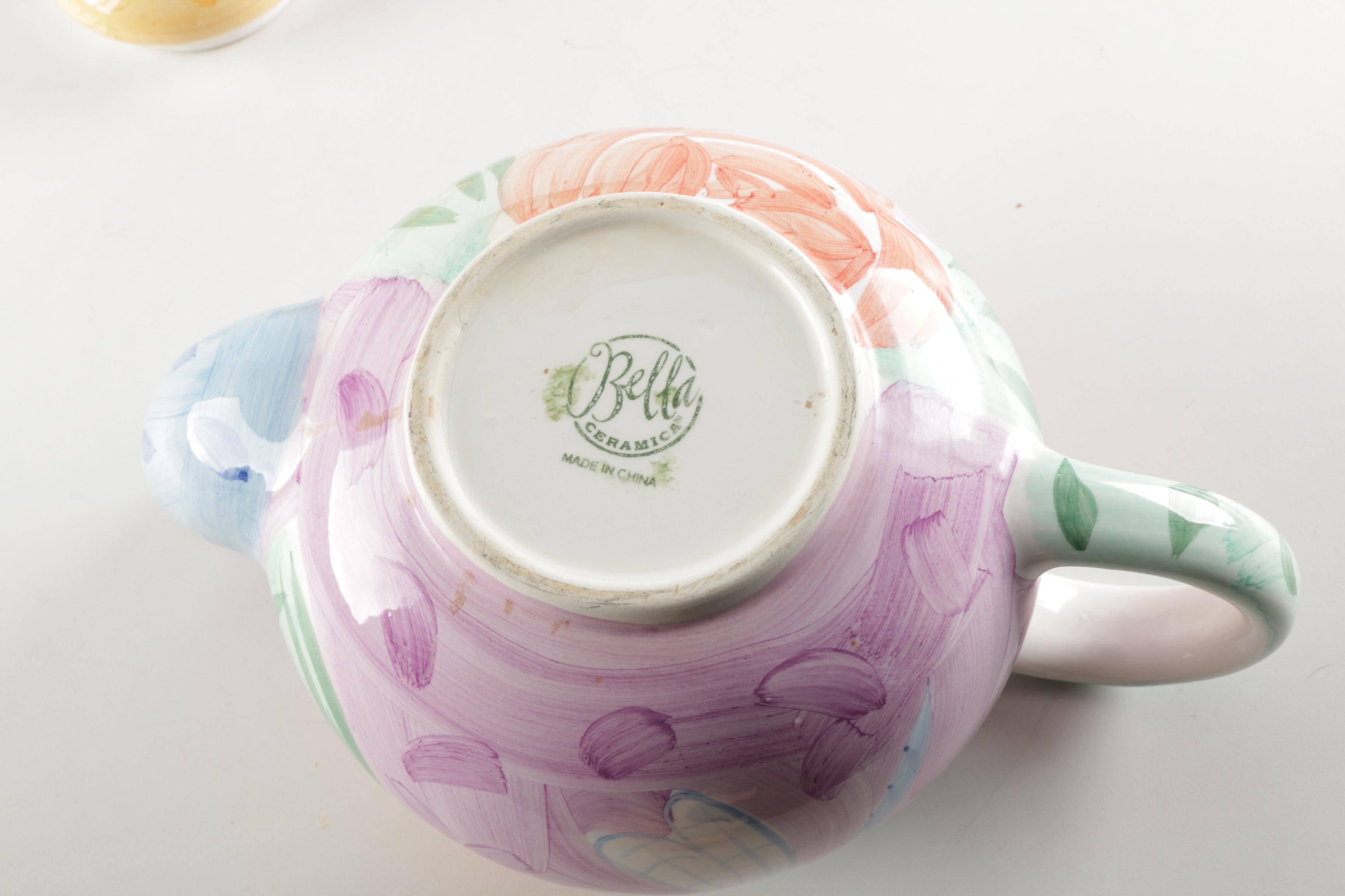 Bella "Backyard Friends" Porcelain Teapot