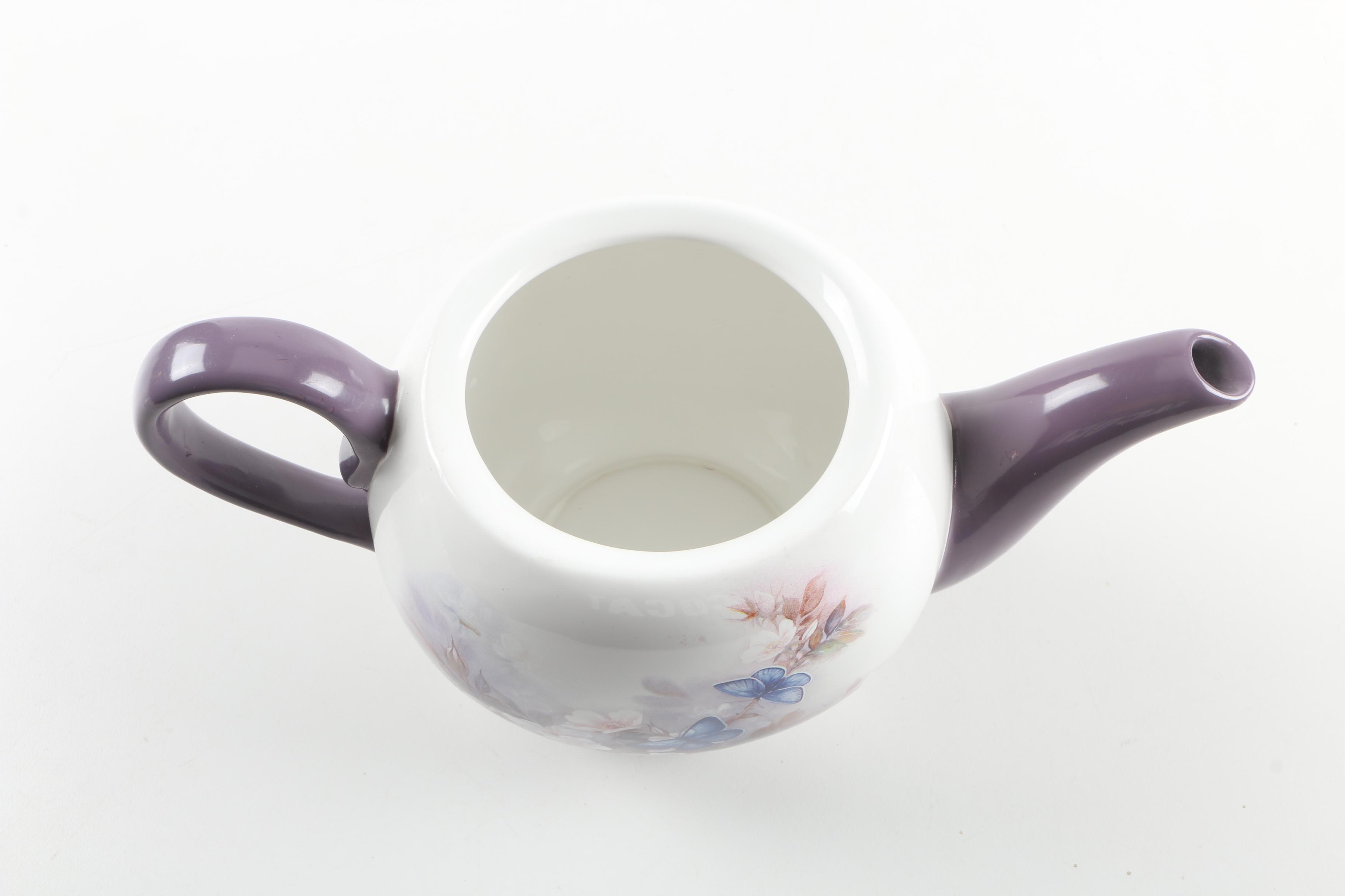 Lena Lici "Blossoms and Butterflies" Teapot