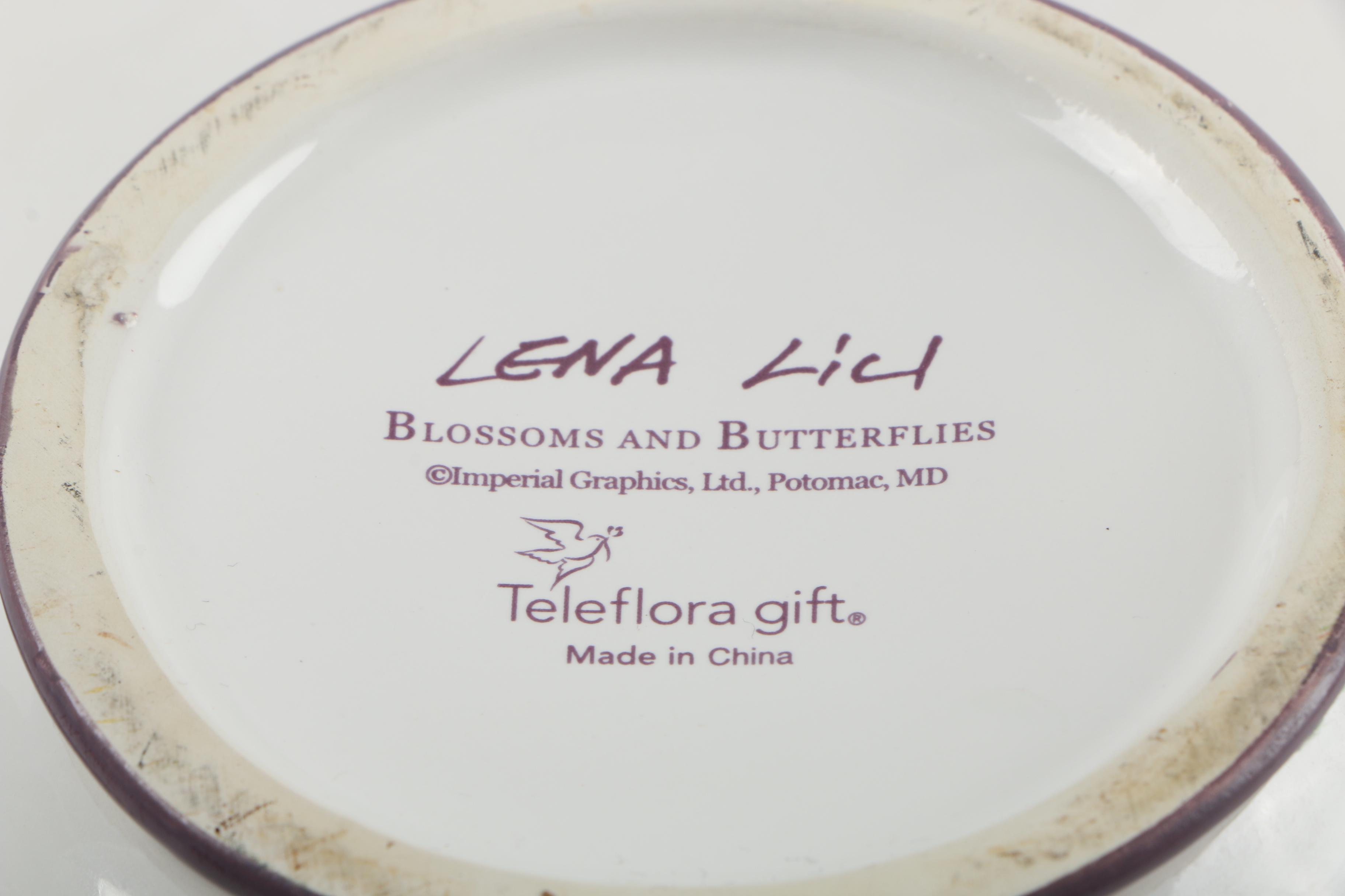 Lena Lici "Blossoms and Butterflies" Teapot