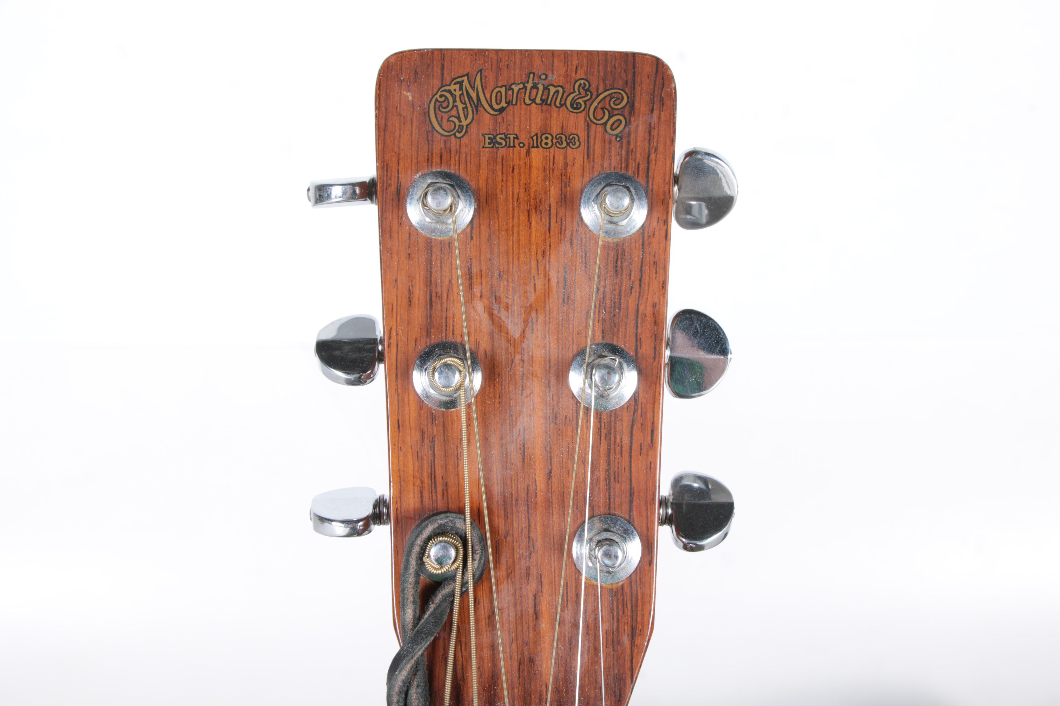 Vintage C. F. Martin D-28 Dreadnought Style Acoustic Guitar and Case