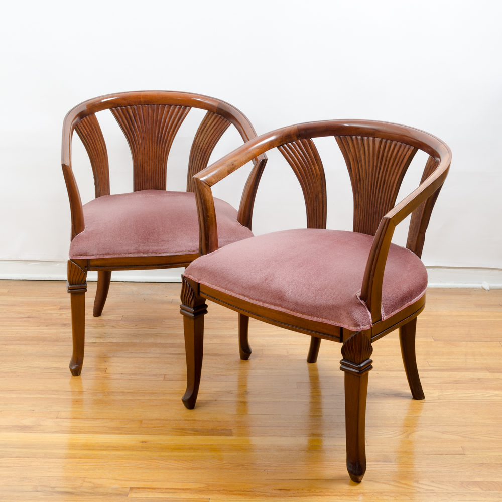 Deco Revival Club Chair Pair