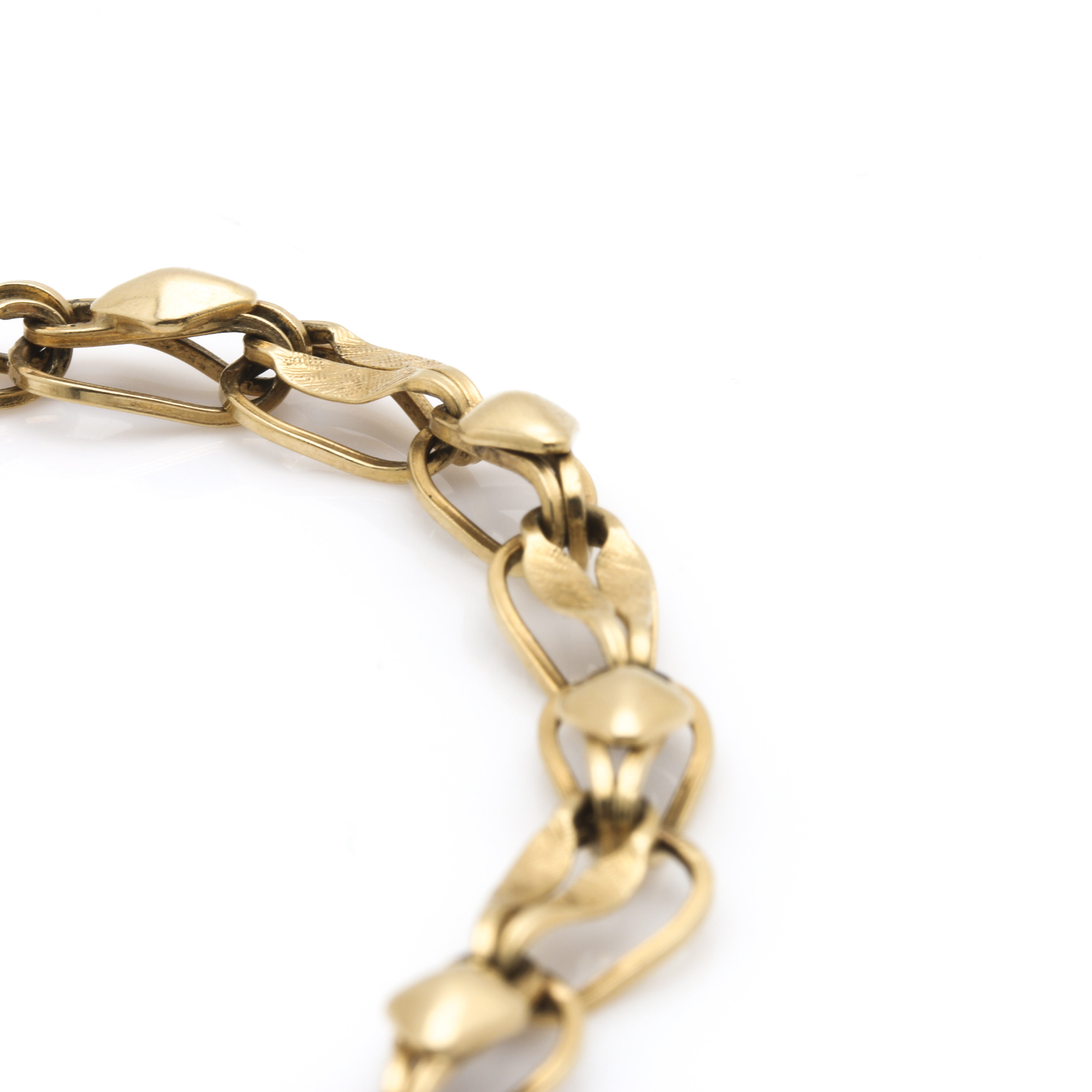 14K Yellow Gold Custom Link Bracelet