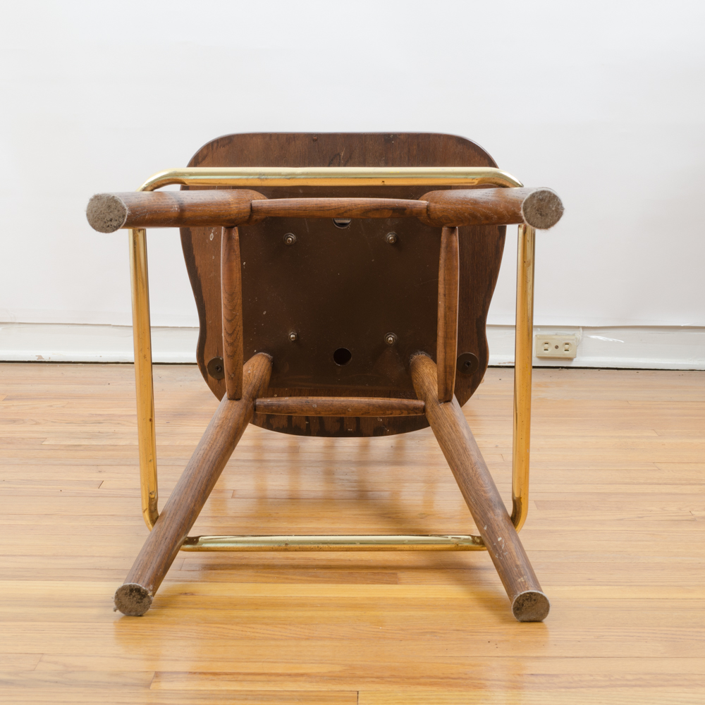 Windsor Oak Swivel Bar Stools